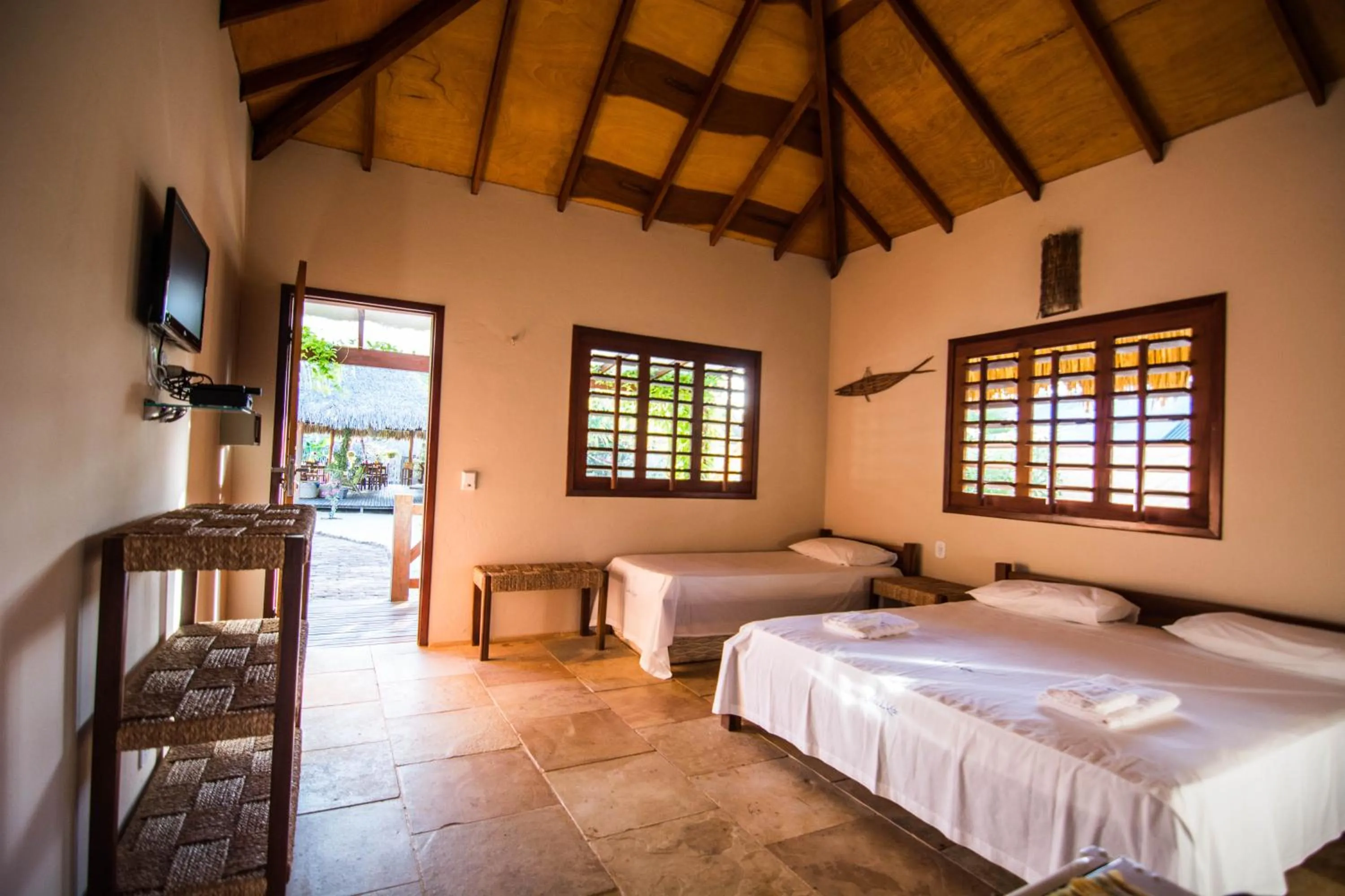 Bed in Pousada Vento do Kite