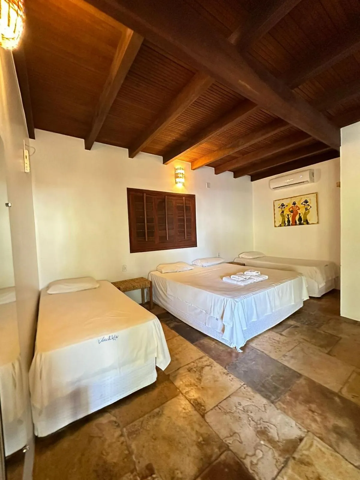 Bed in Pousada Vento do Kite