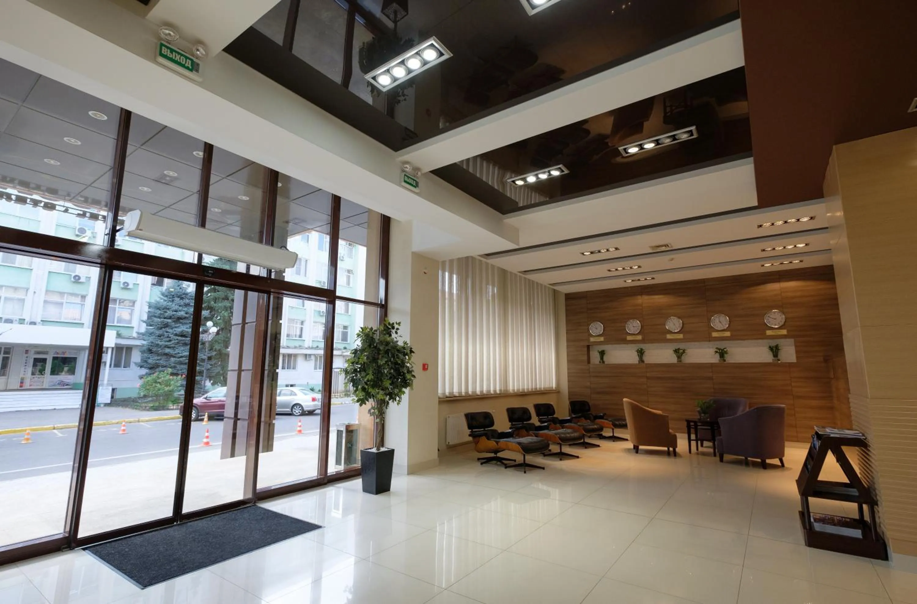 Lobby or reception in Hotel Russia