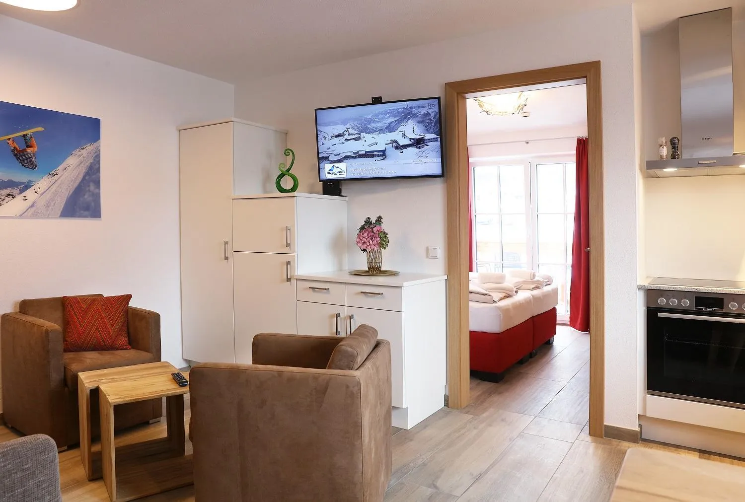 Living room in Tauernsuites Mitterwirt by ALPS RESORTS