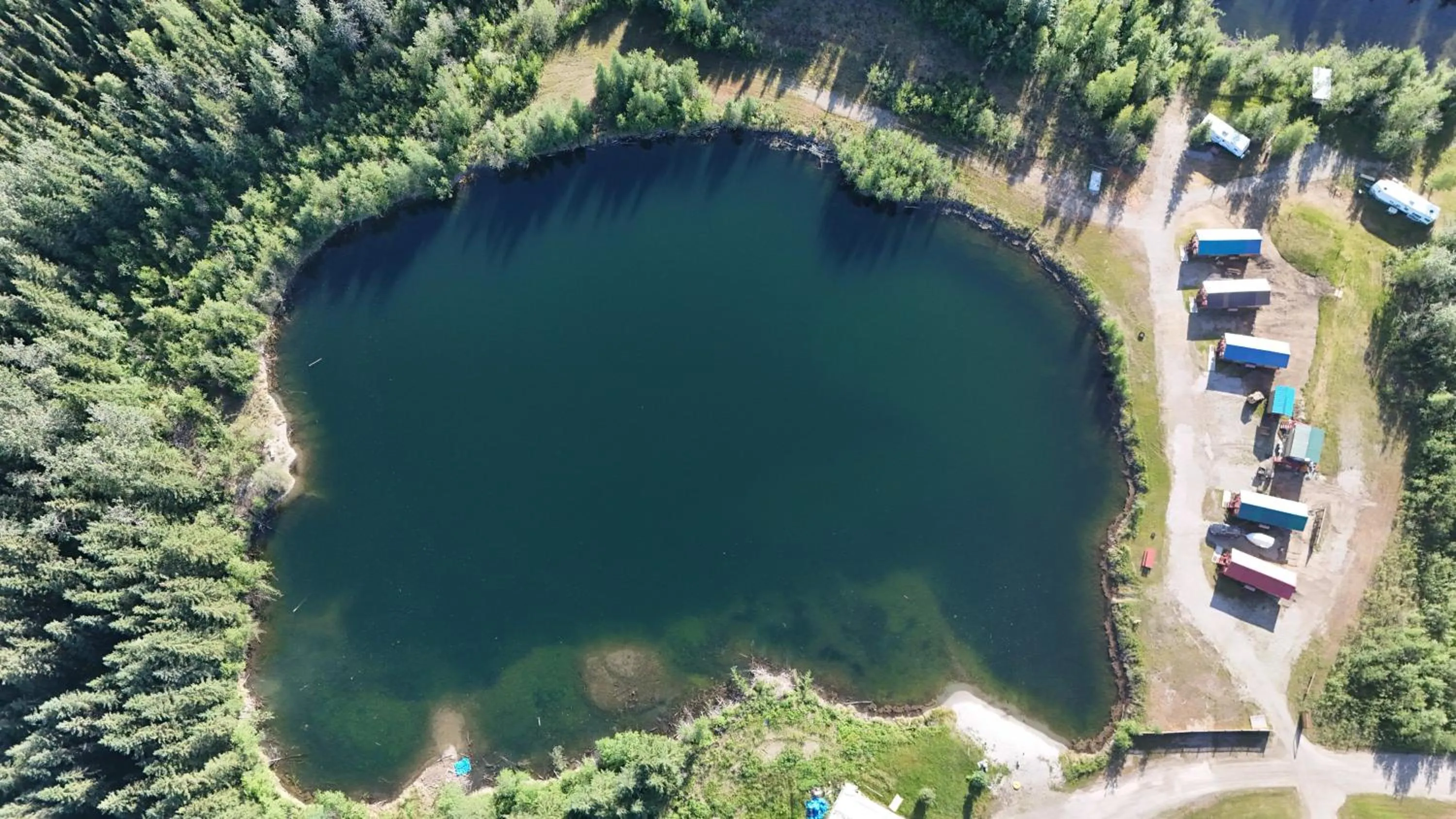 Alaska Log Cabins on the Pond