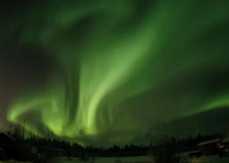 Alaska Log Cabins on the Pond