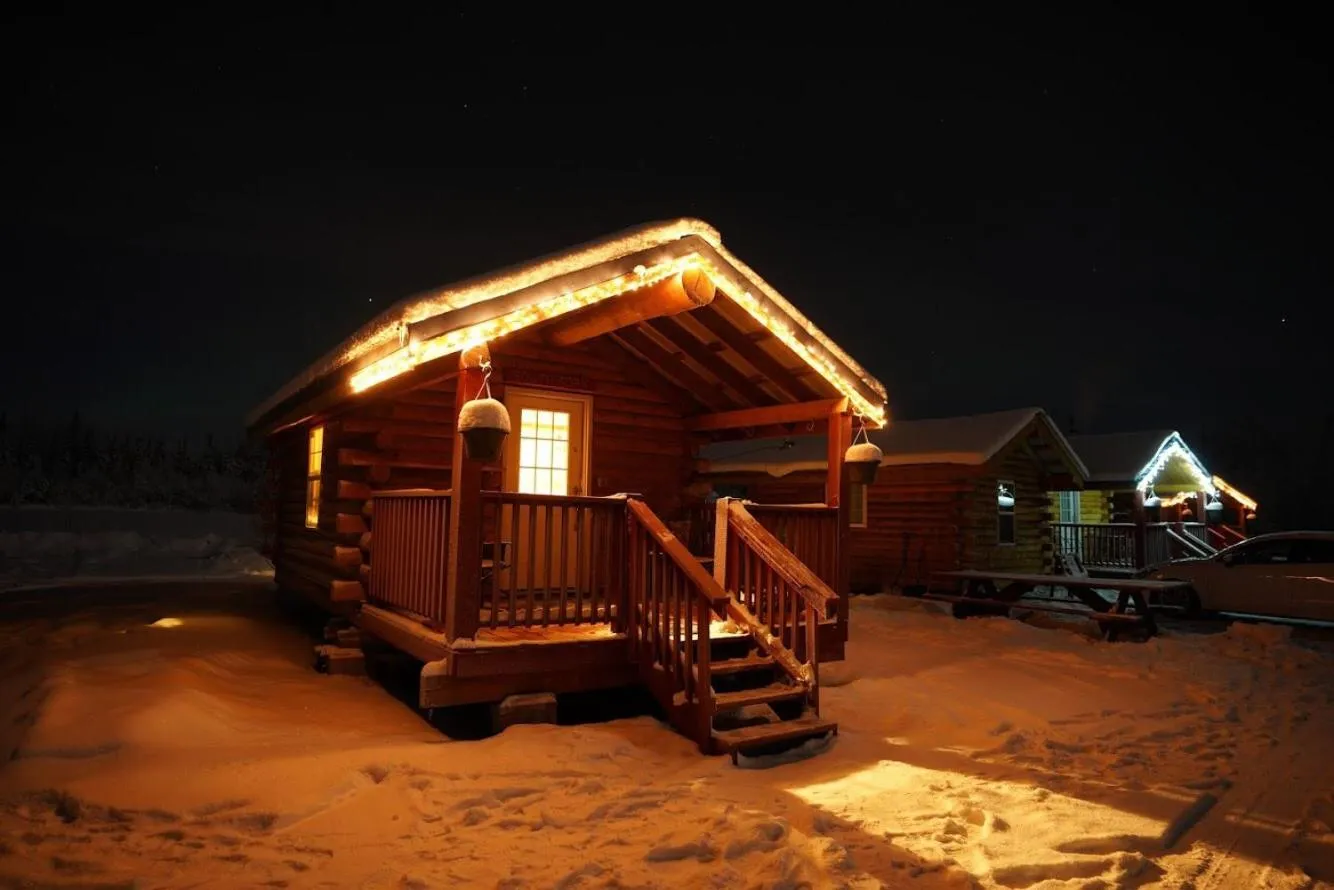 Alaska Log Cabins on the Pond