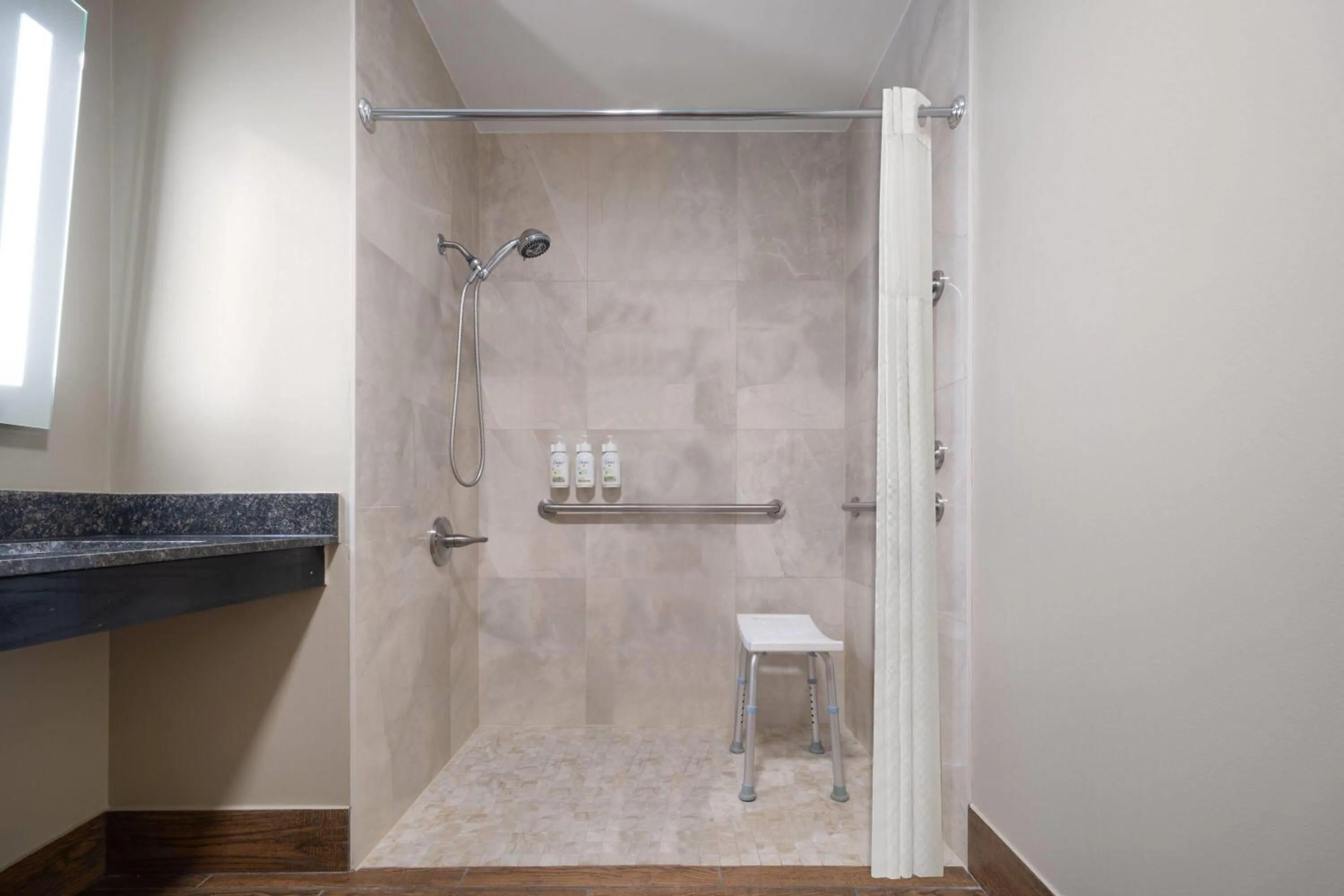 Shower in Baymont by Wyndham Commerce GA Near Tanger Outlets Mall
