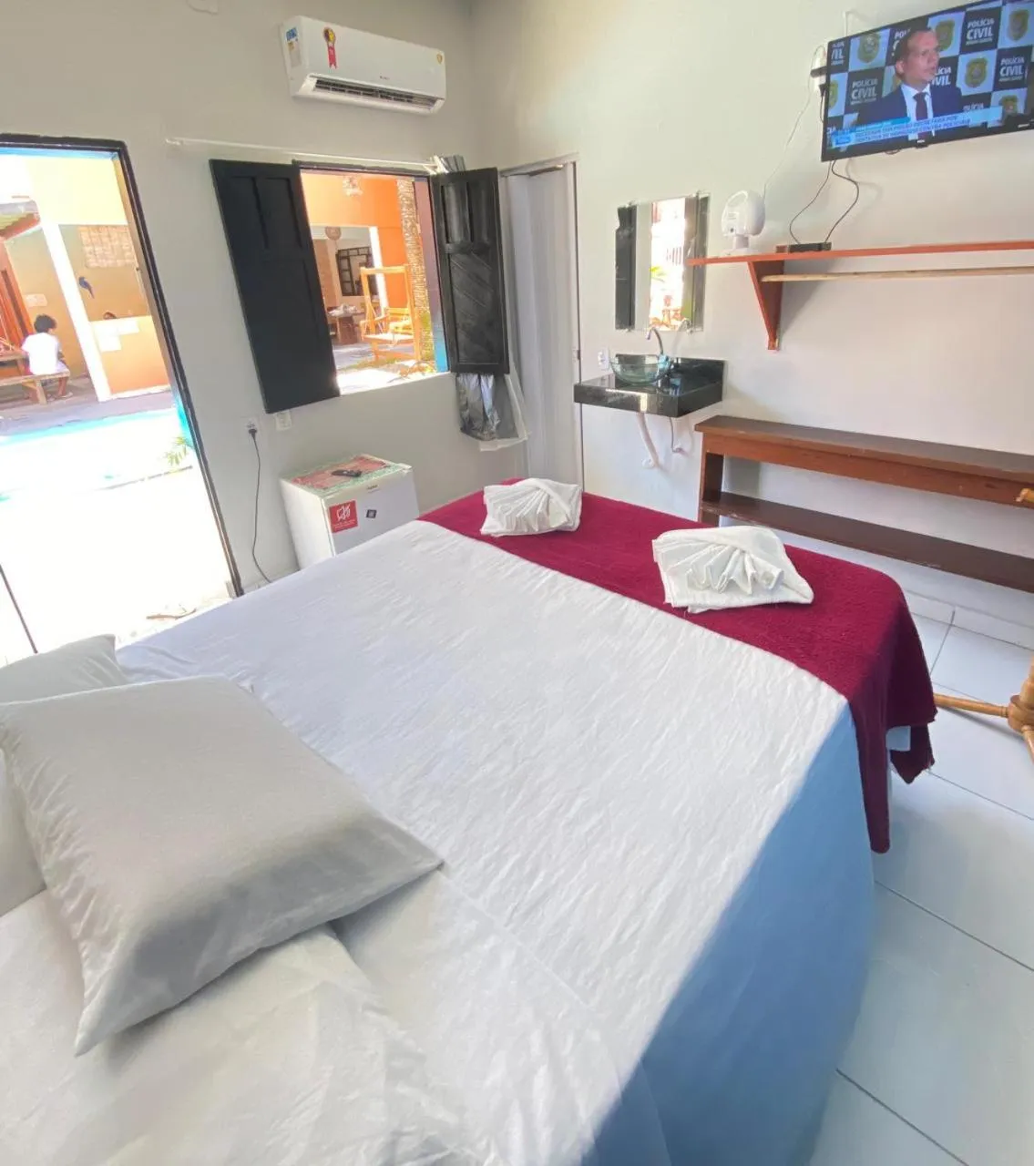 Bed in Pousada Doce Abiu