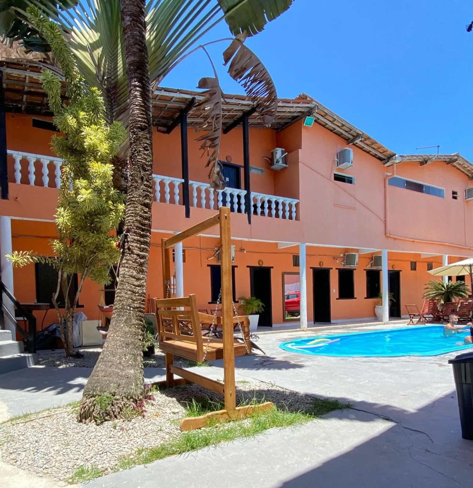 Seating area in Pousada Doce Abiu