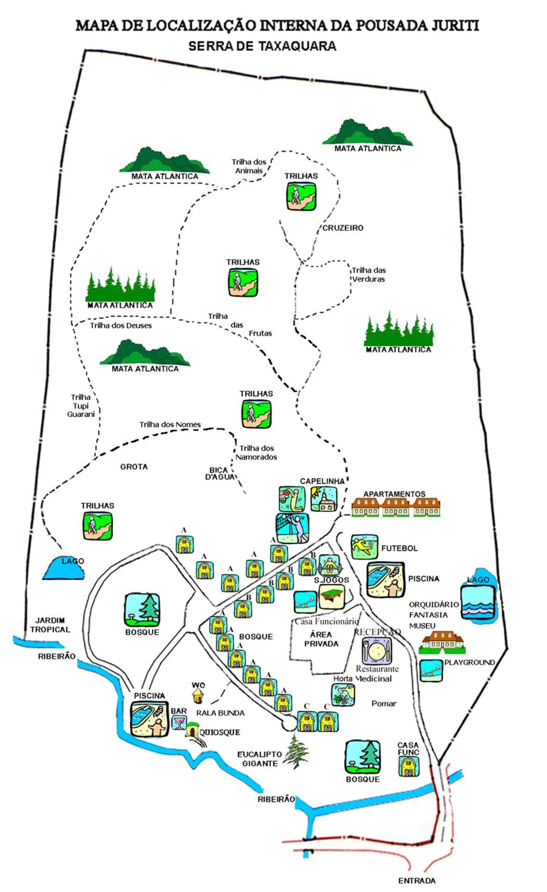 Floor plan in Pousada Juriti - Eco Hotel