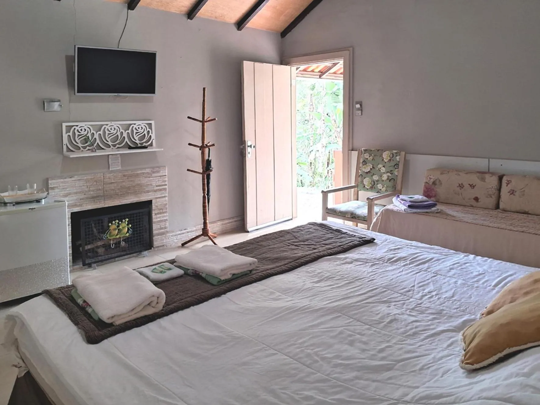 Bed in Pousada Juriti - Eco Hotel