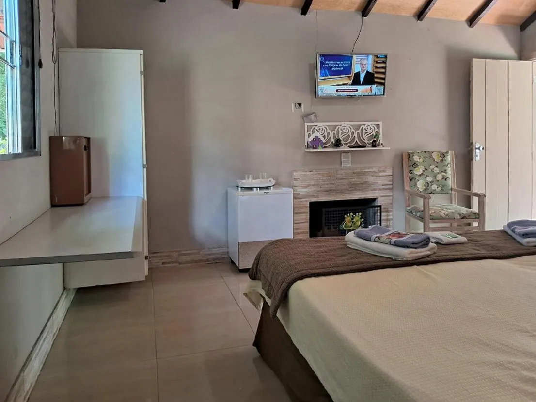 Bed in Pousada Juriti - Eco Hotel