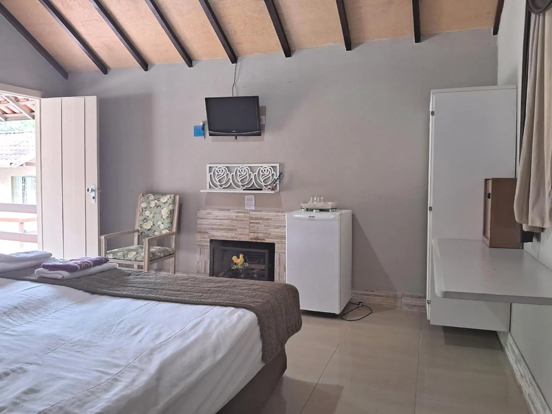 Bed in Pousada Juriti - Eco Hotel