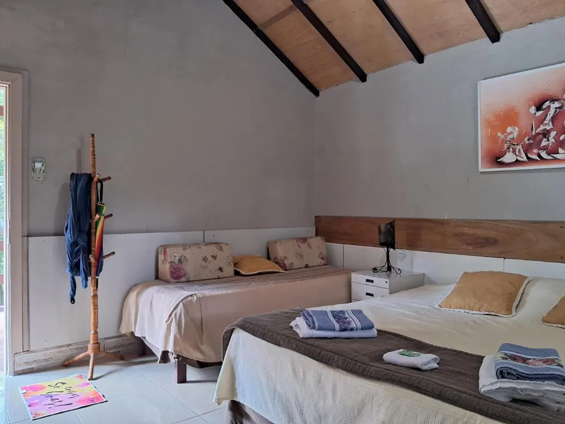 Bed in Pousada Juriti - Eco Hotel