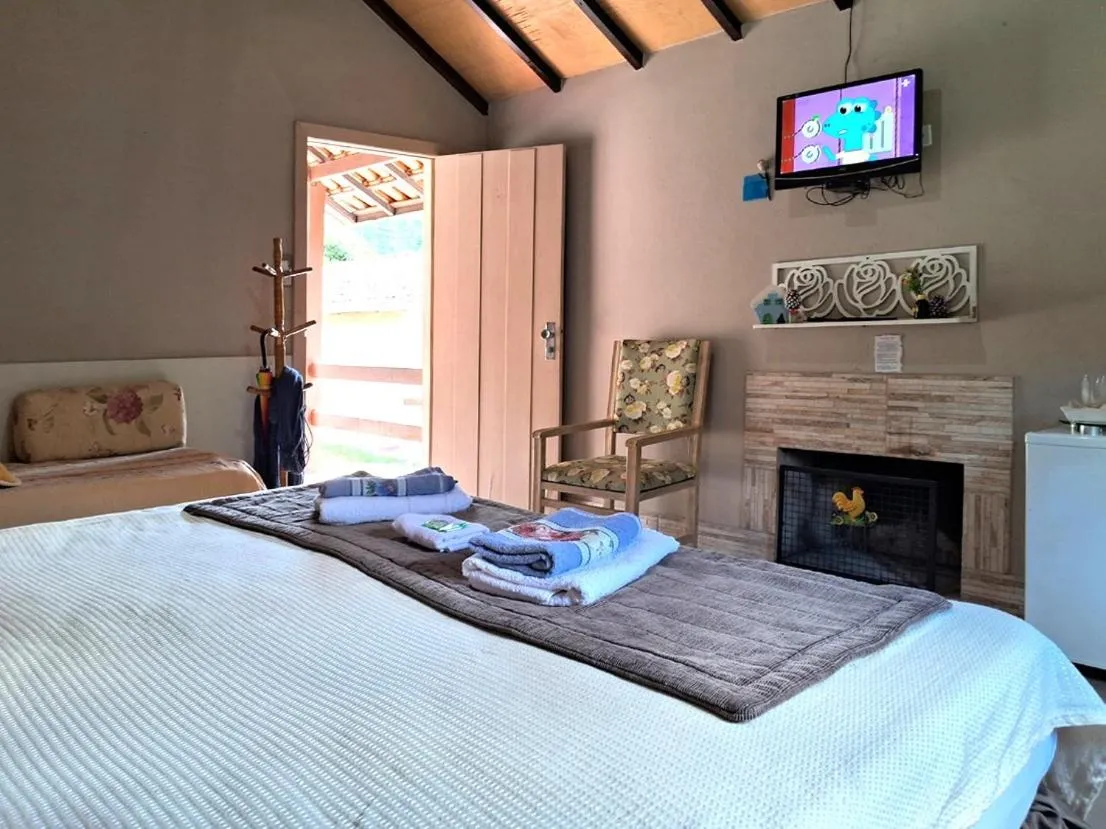 Bed in Pousada Juriti - Eco Hotel