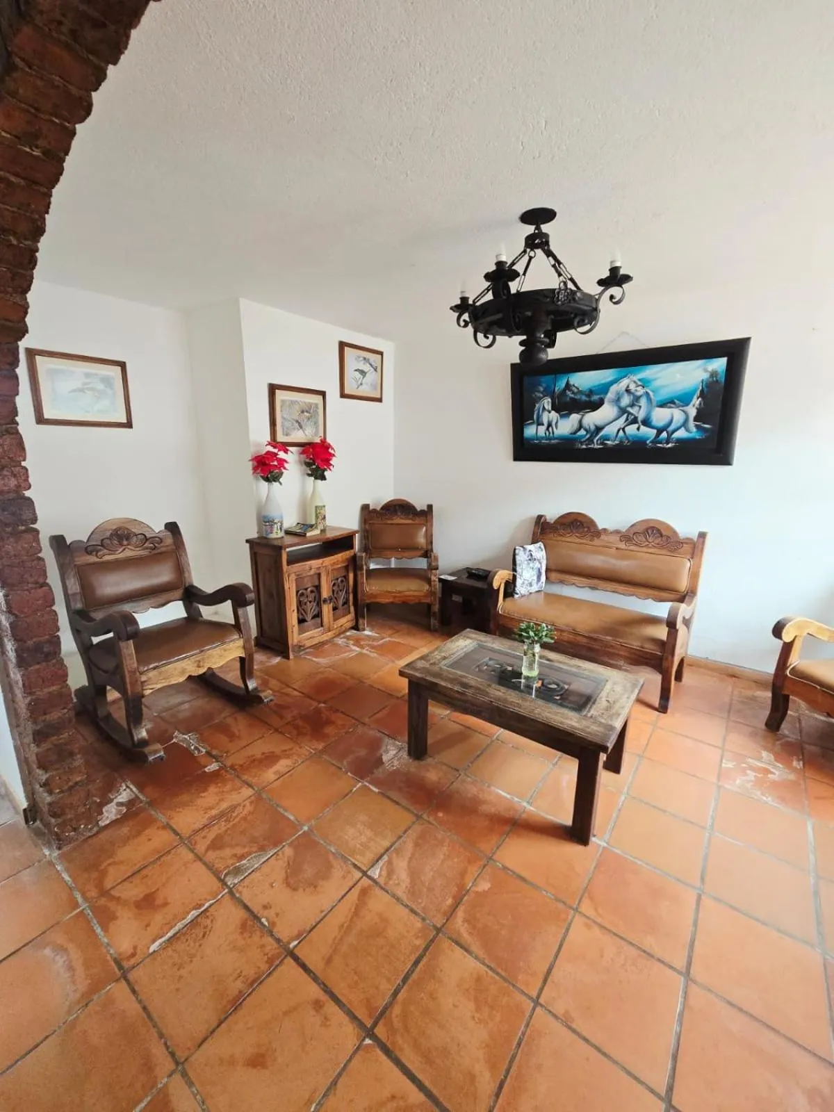 Living room in Aparta Hotel El Refugio de María