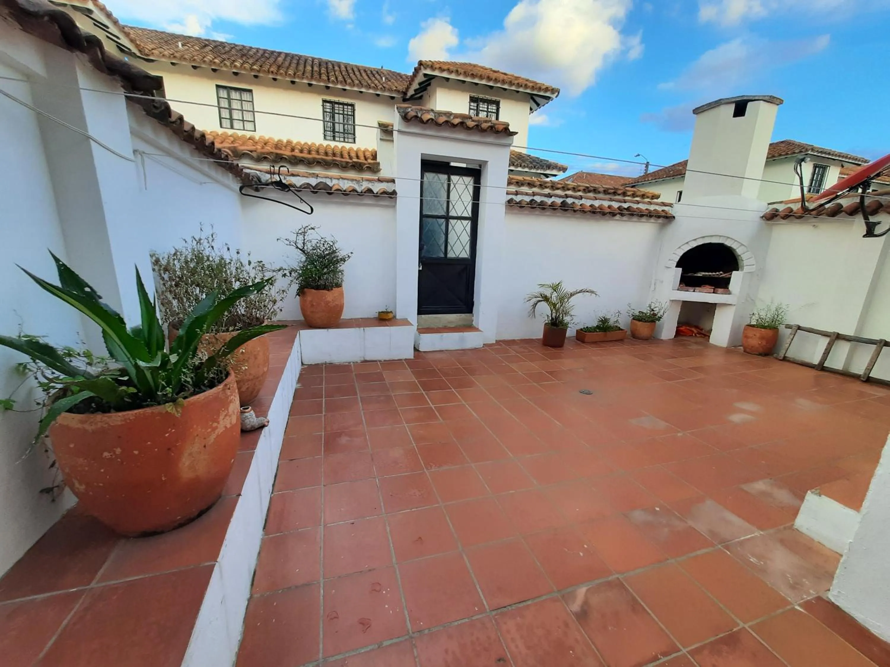 Patio in Aparta Hotel El Refugio de María
