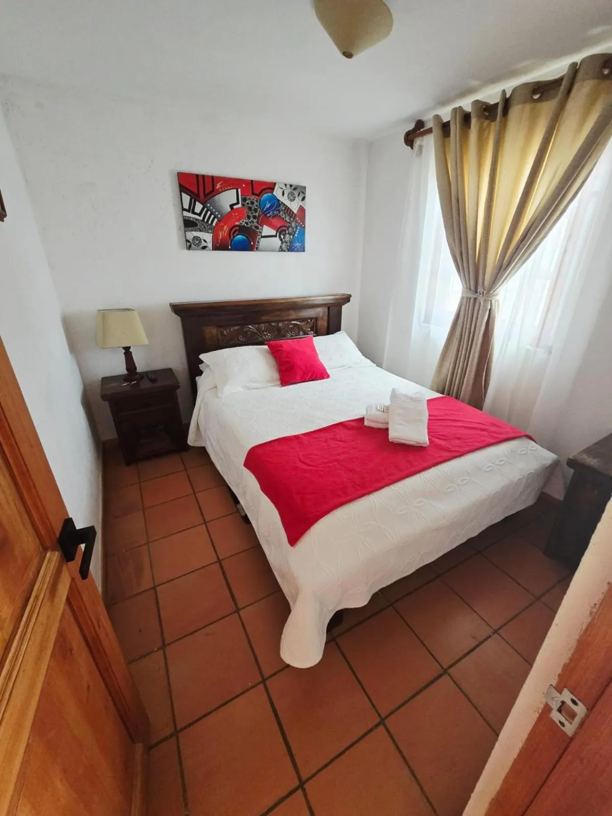 Photo of the whole room, Bed in Aparta Hotel El Refugio de María