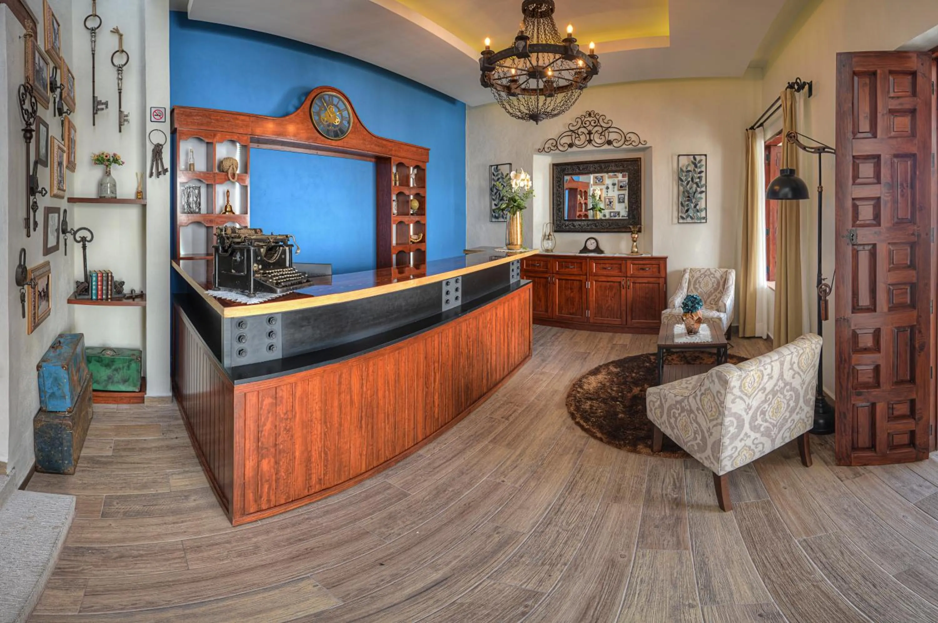 Lobby or reception in Hotel Santa Paula