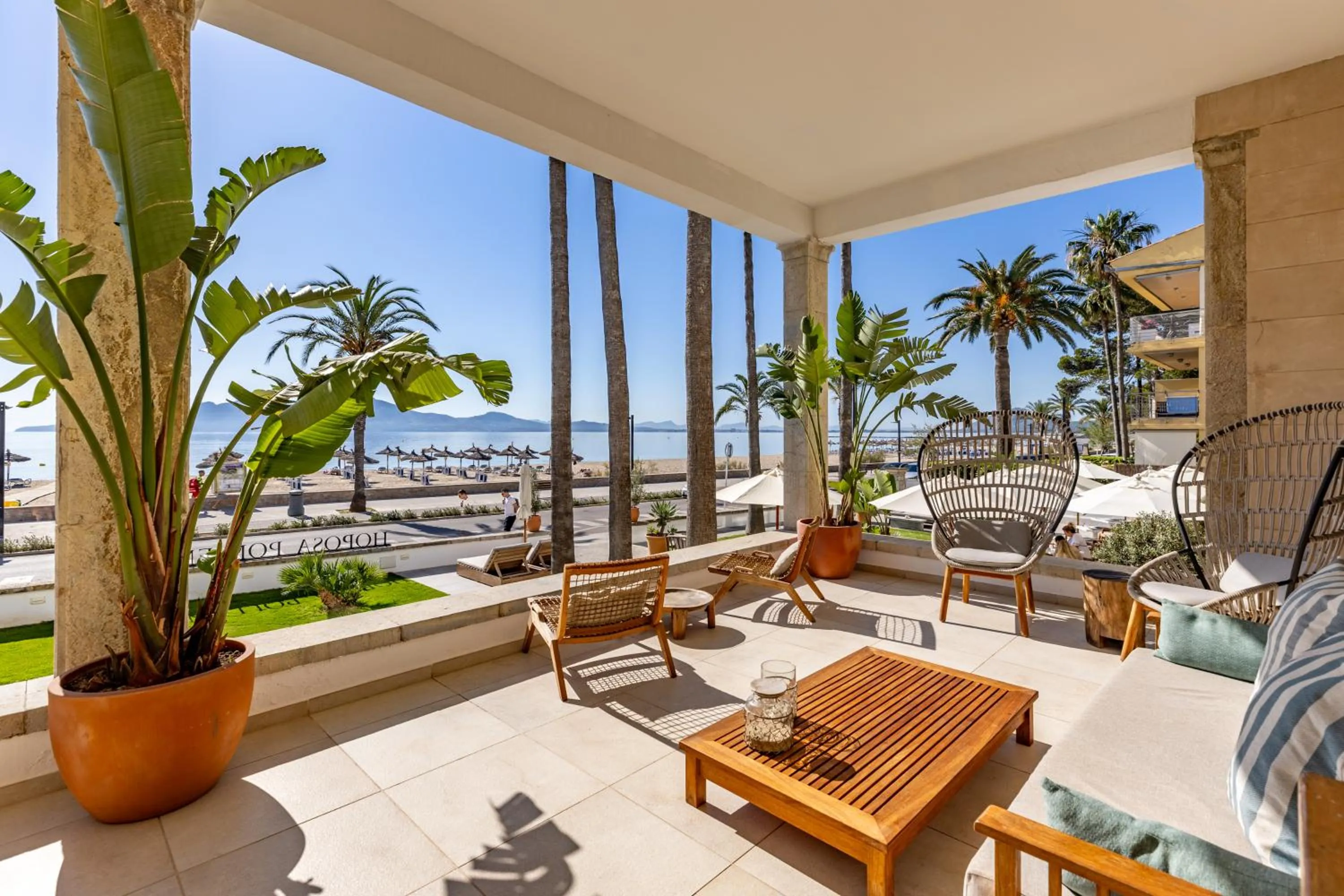 Garden view in Hoposa Pollentia - Adults Only