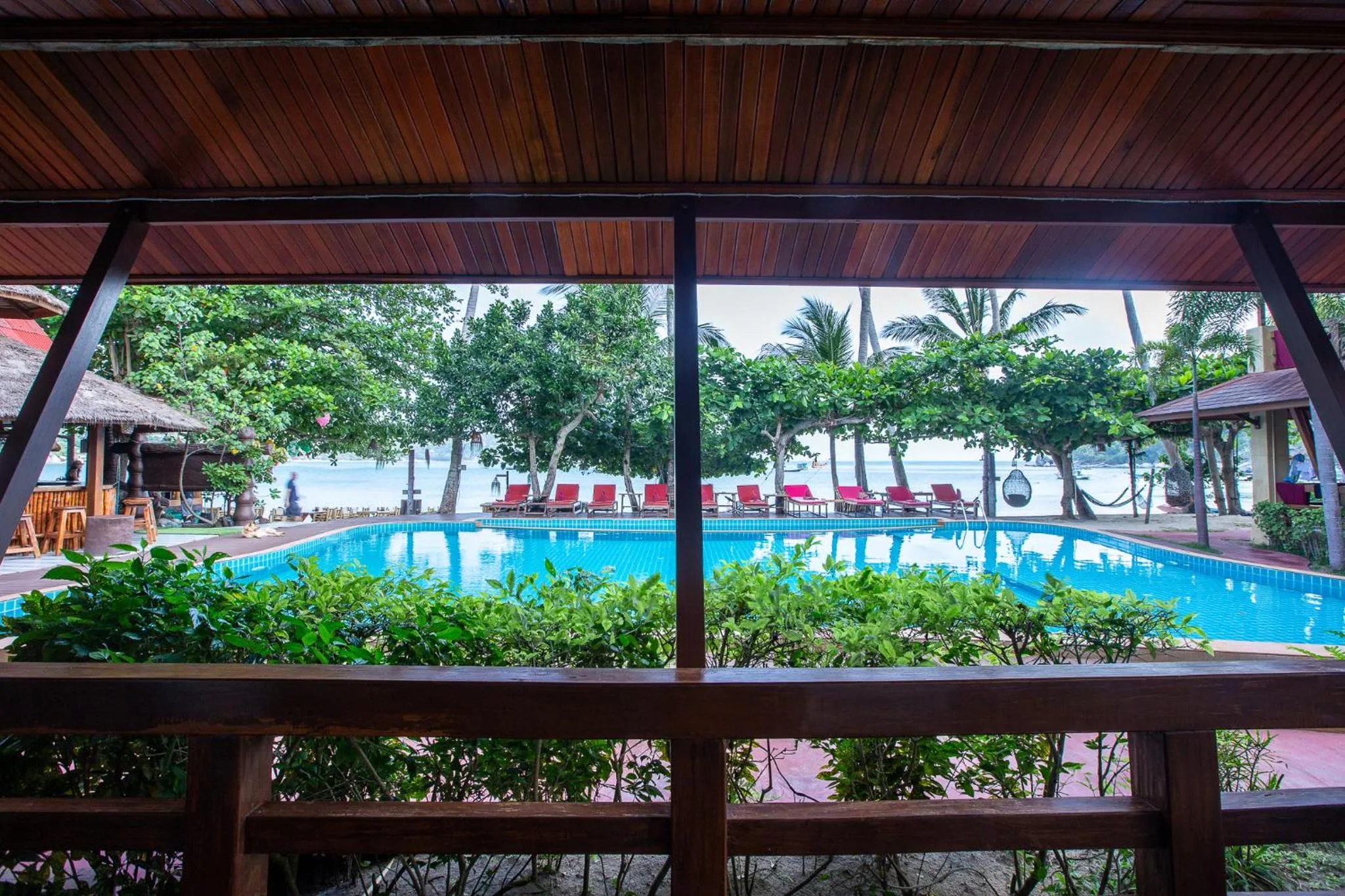 Pool view in Nice Beach Resort Koh Pha-ngan