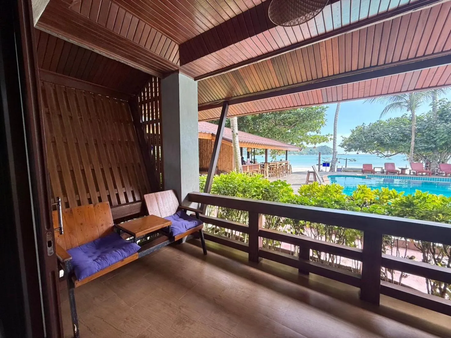 Pool view in Nice Beach Resort Koh Pha-ngan