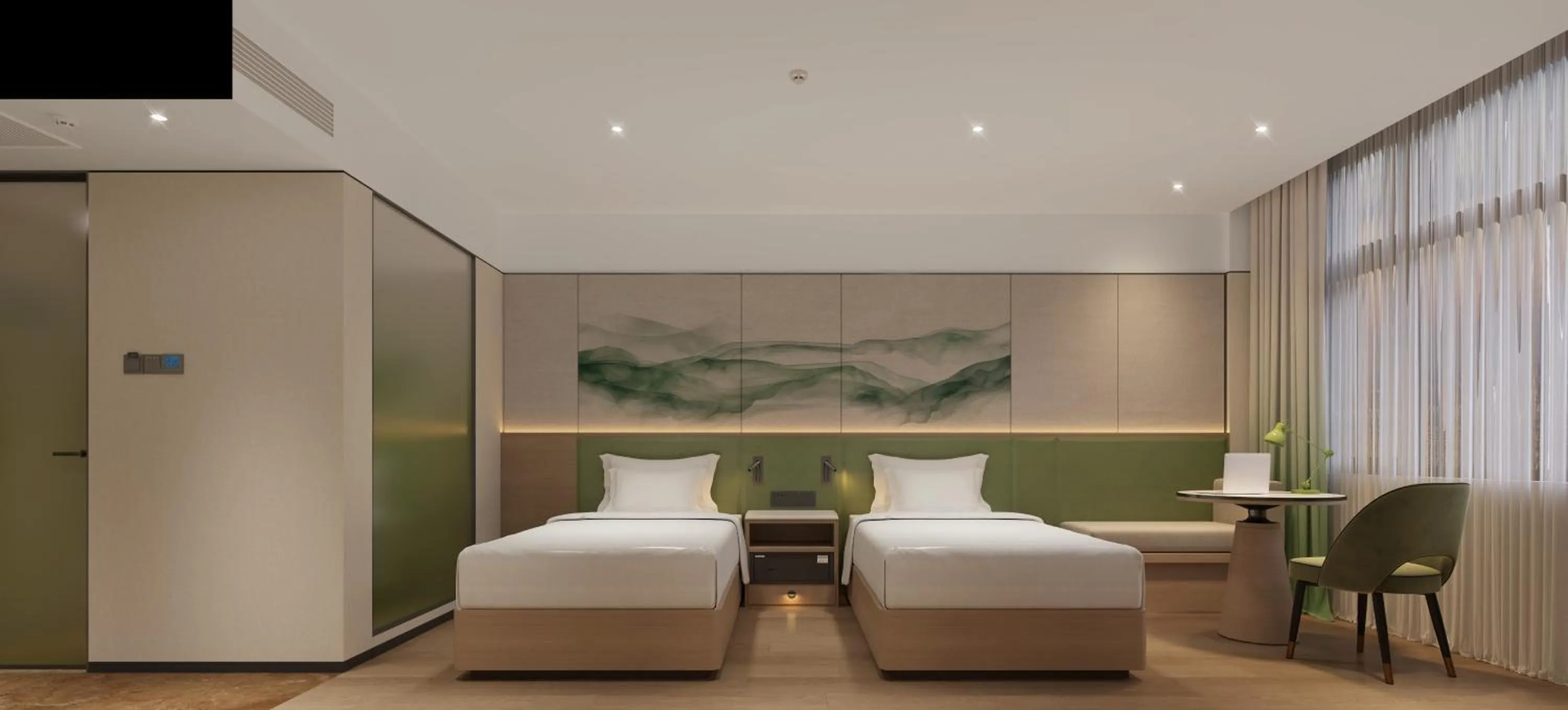 Bed in Guangdong Baiyun City Hotel