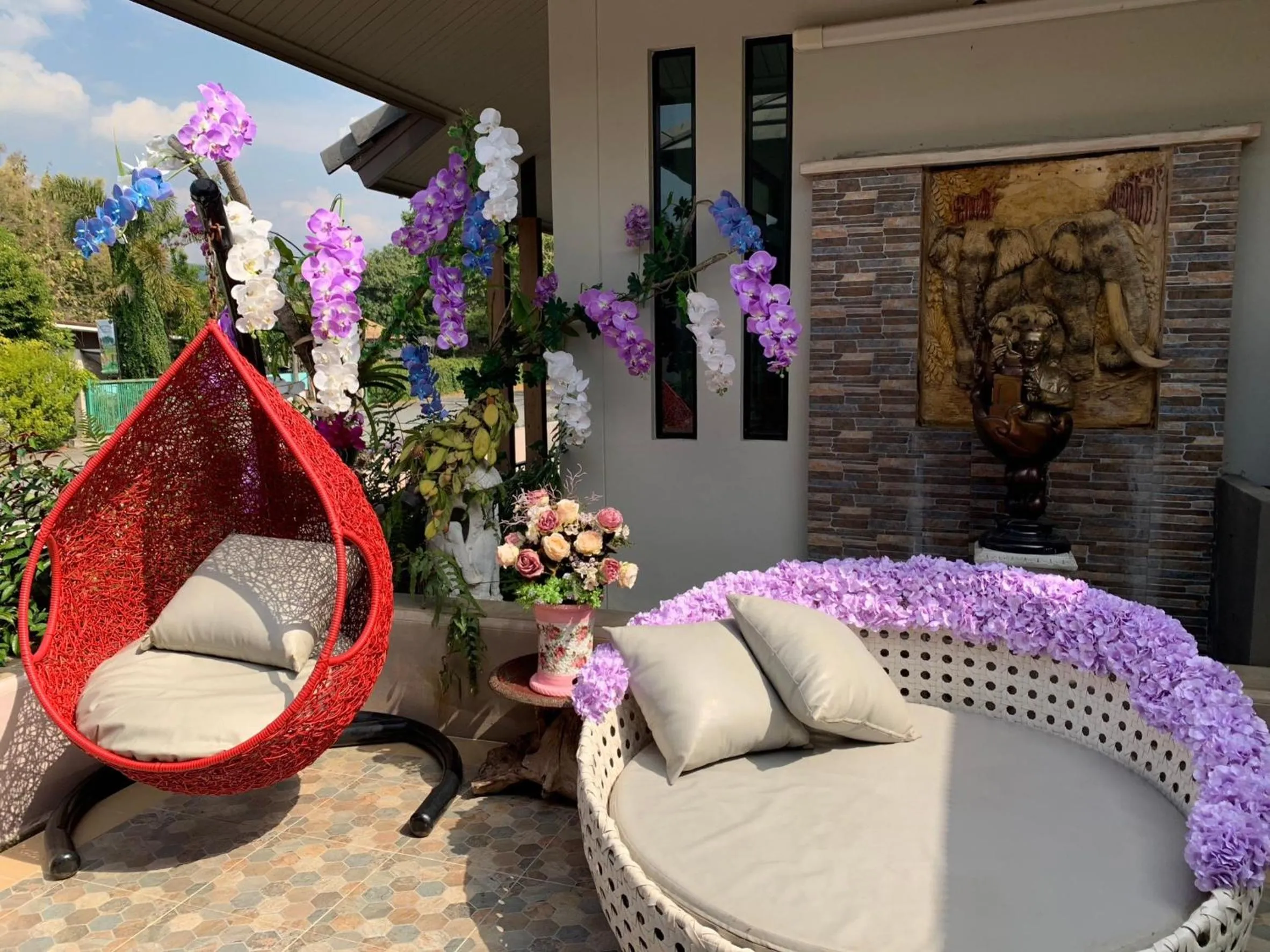 Seating area in Baan Ping Kan Longstay