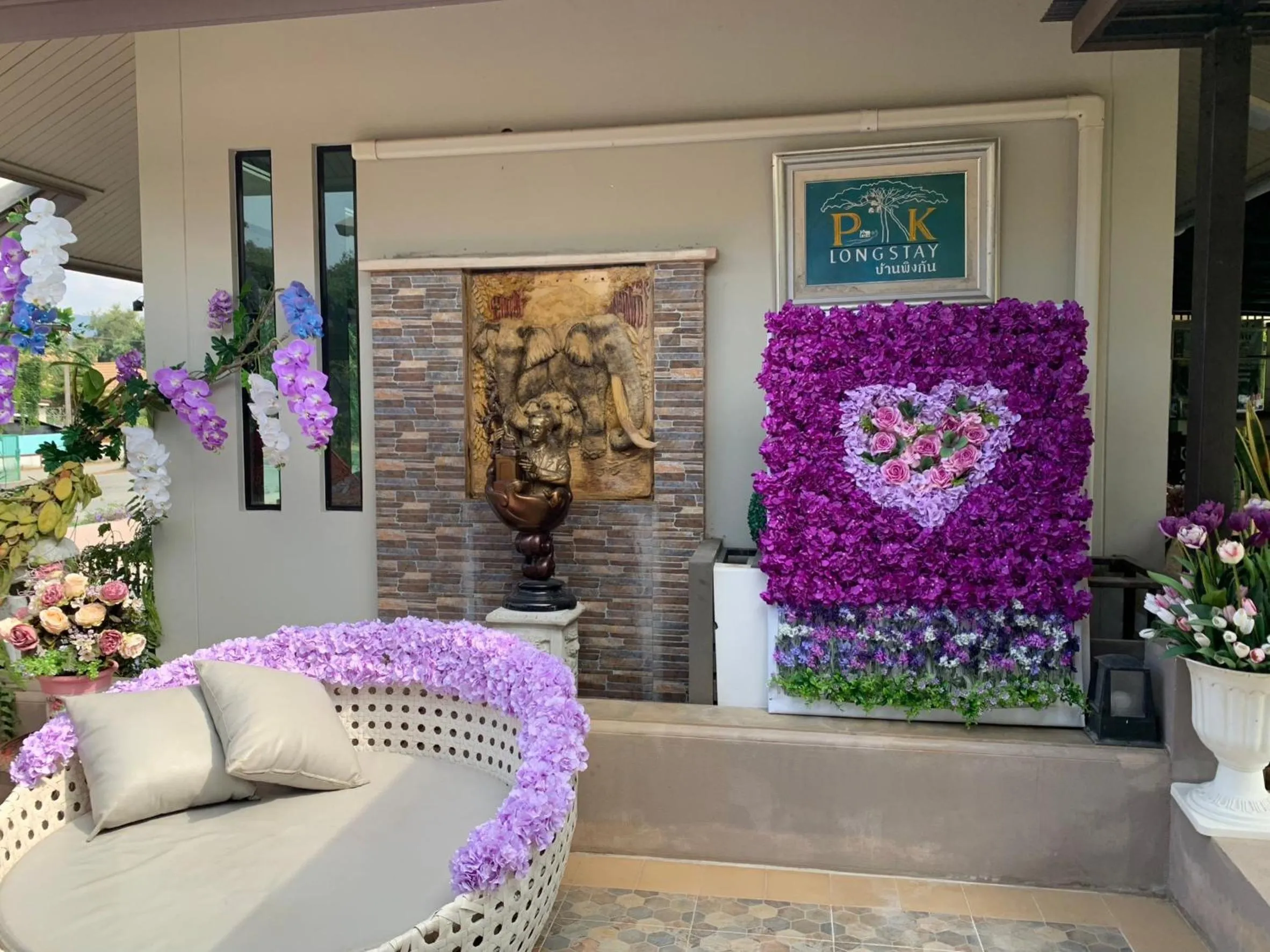 Seating area in Baan Ping Kan Longstay