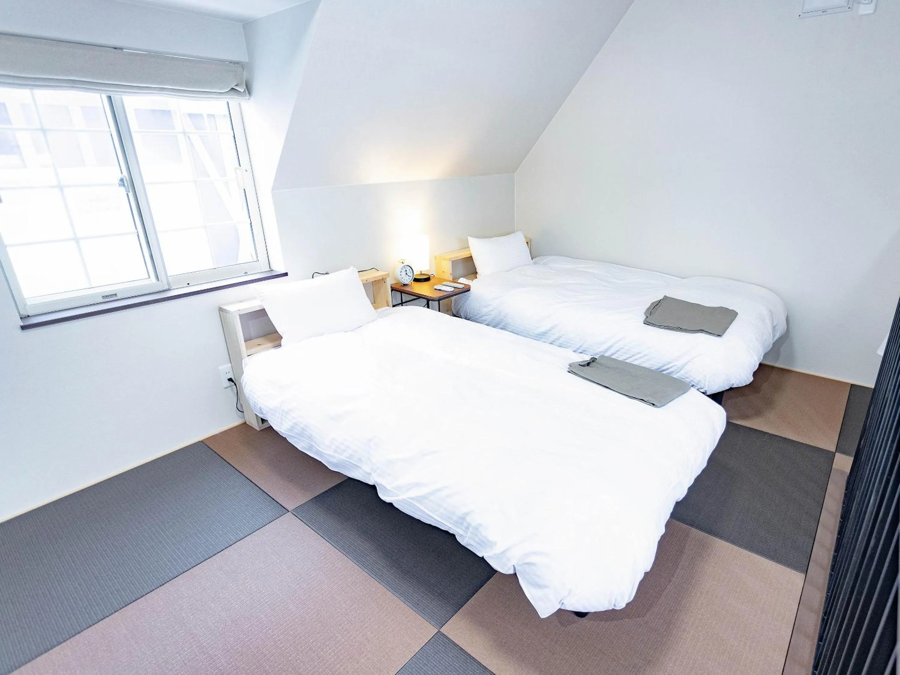 Bedroom, Bed in CHALET BURLAP FURANUI