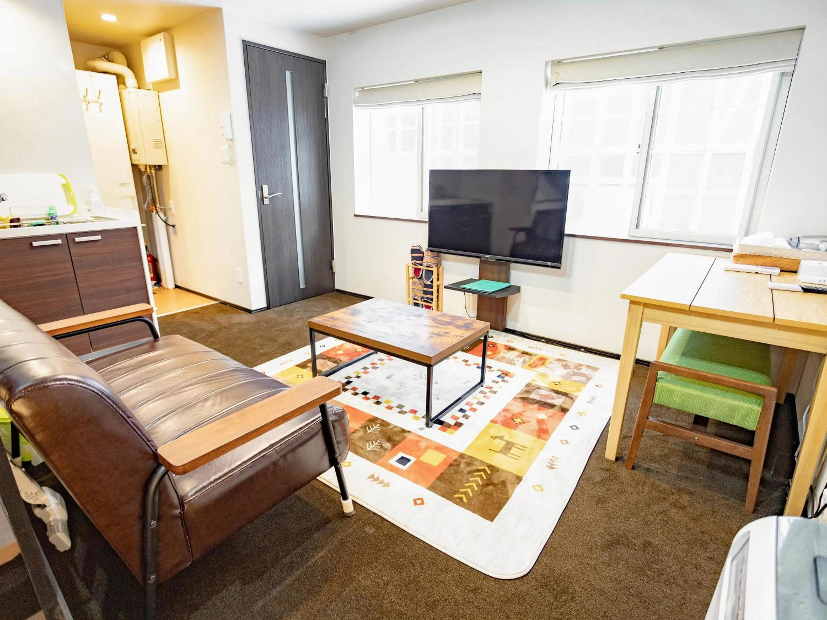 Living room in CHALET BURLAP FURANUI