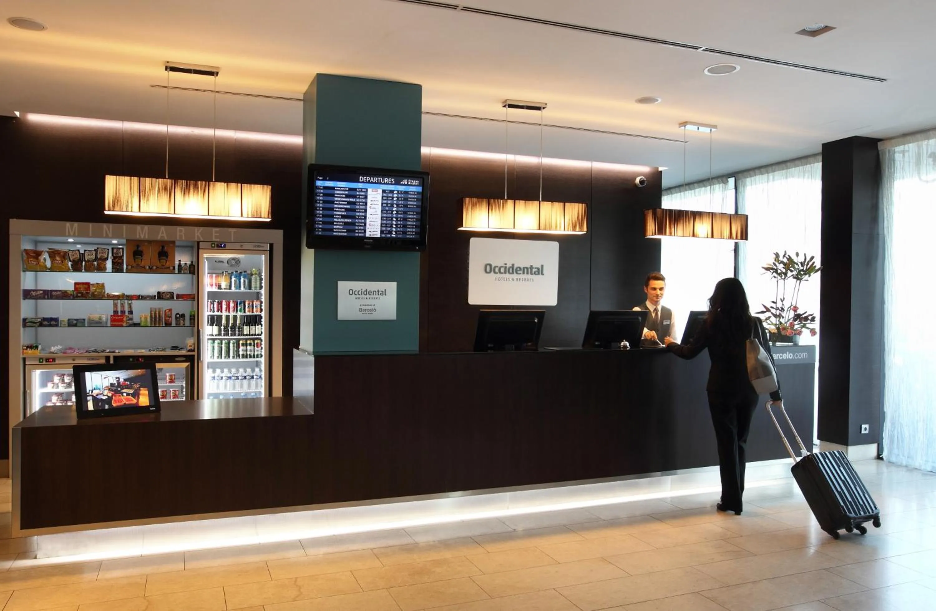 Lobby or reception in Occidental Praha Five