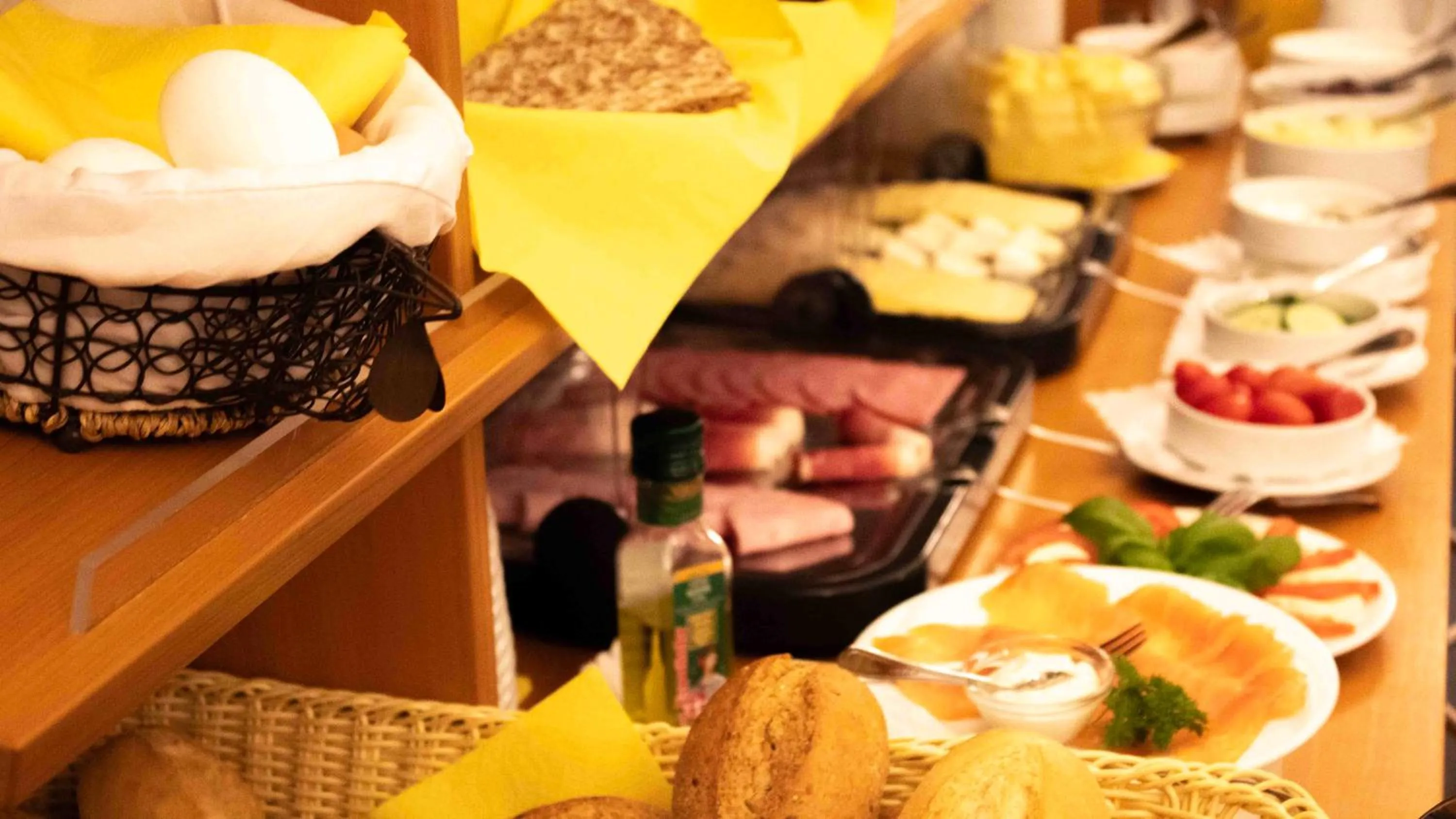 Breakfast in Hotel Restaurant Krokodil