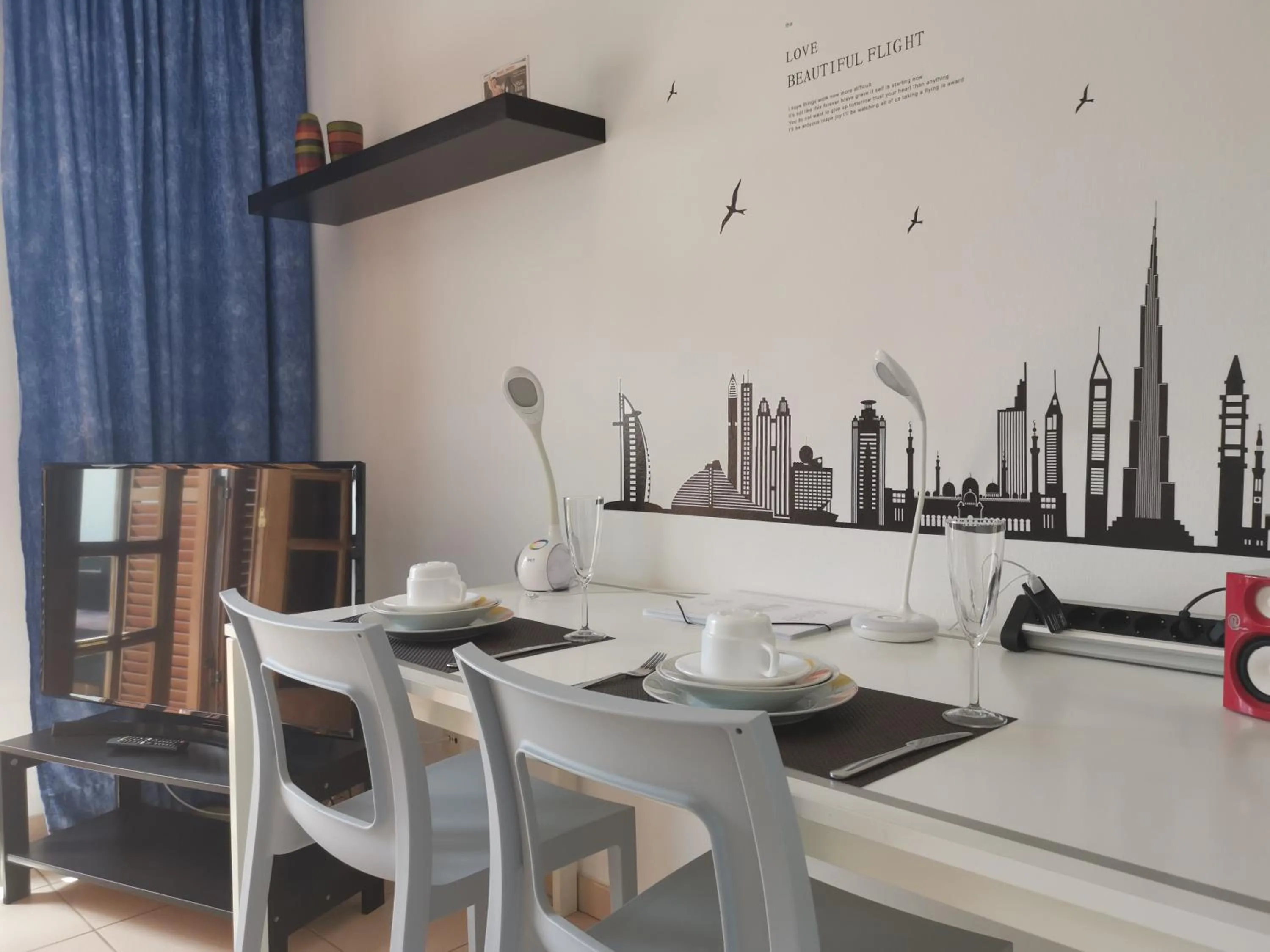 TV and multimedia in Rainbow Golf Bungalows, Gay Men-only Resort