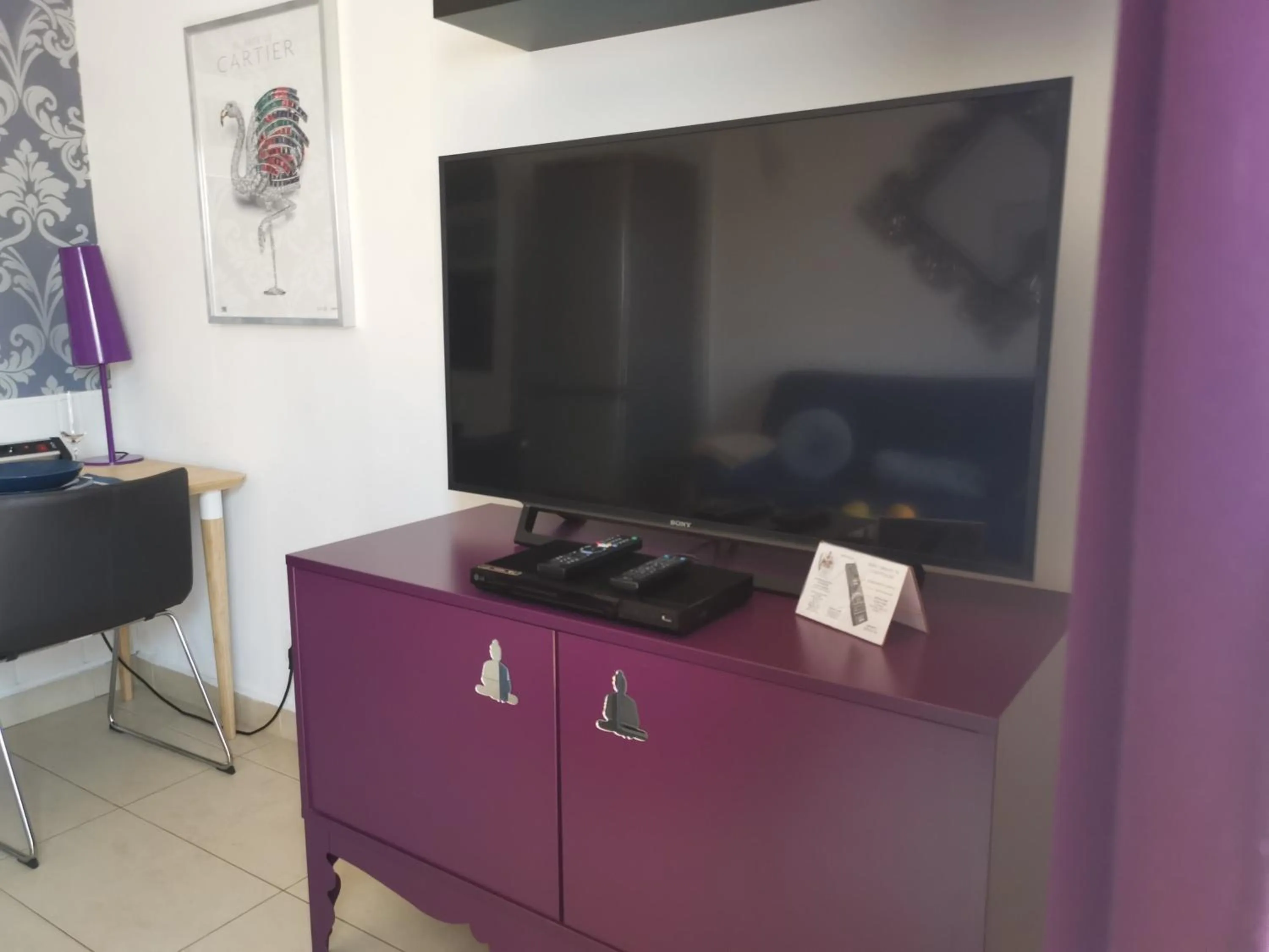 TV and multimedia in Rainbow Golf Bungalows, Gay Men-only Resort