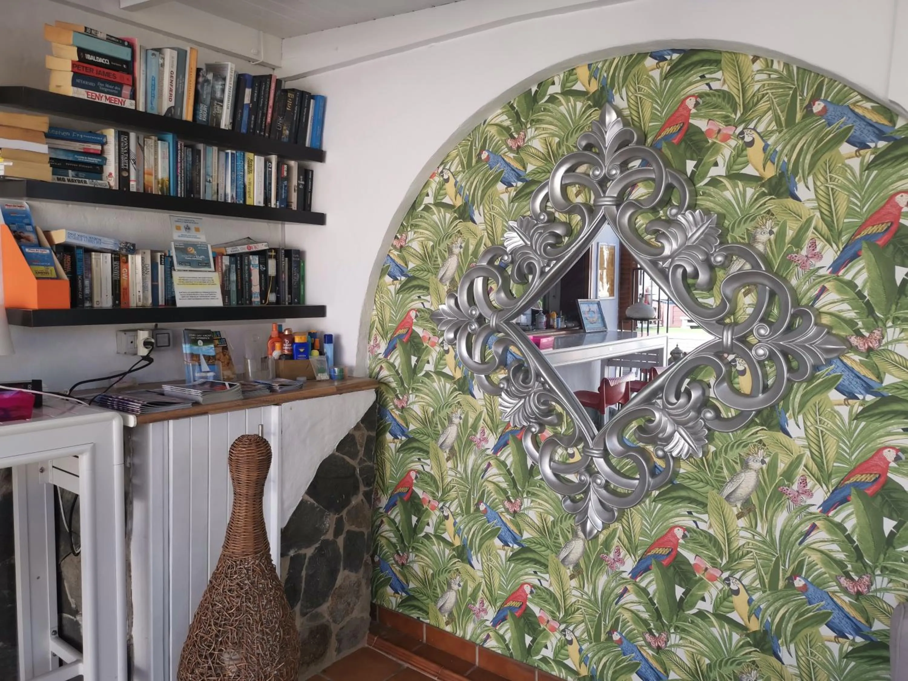 Library in Rainbow Golf Bungalows, Gay Men-only Resort