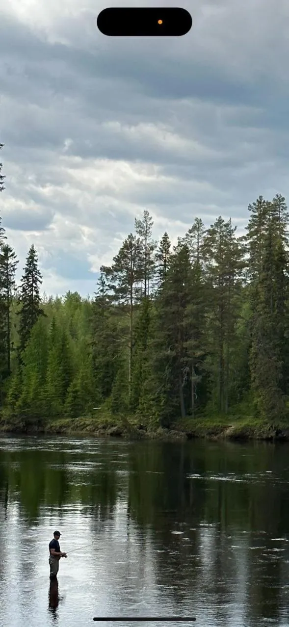 Fishing in Mountain Lodge