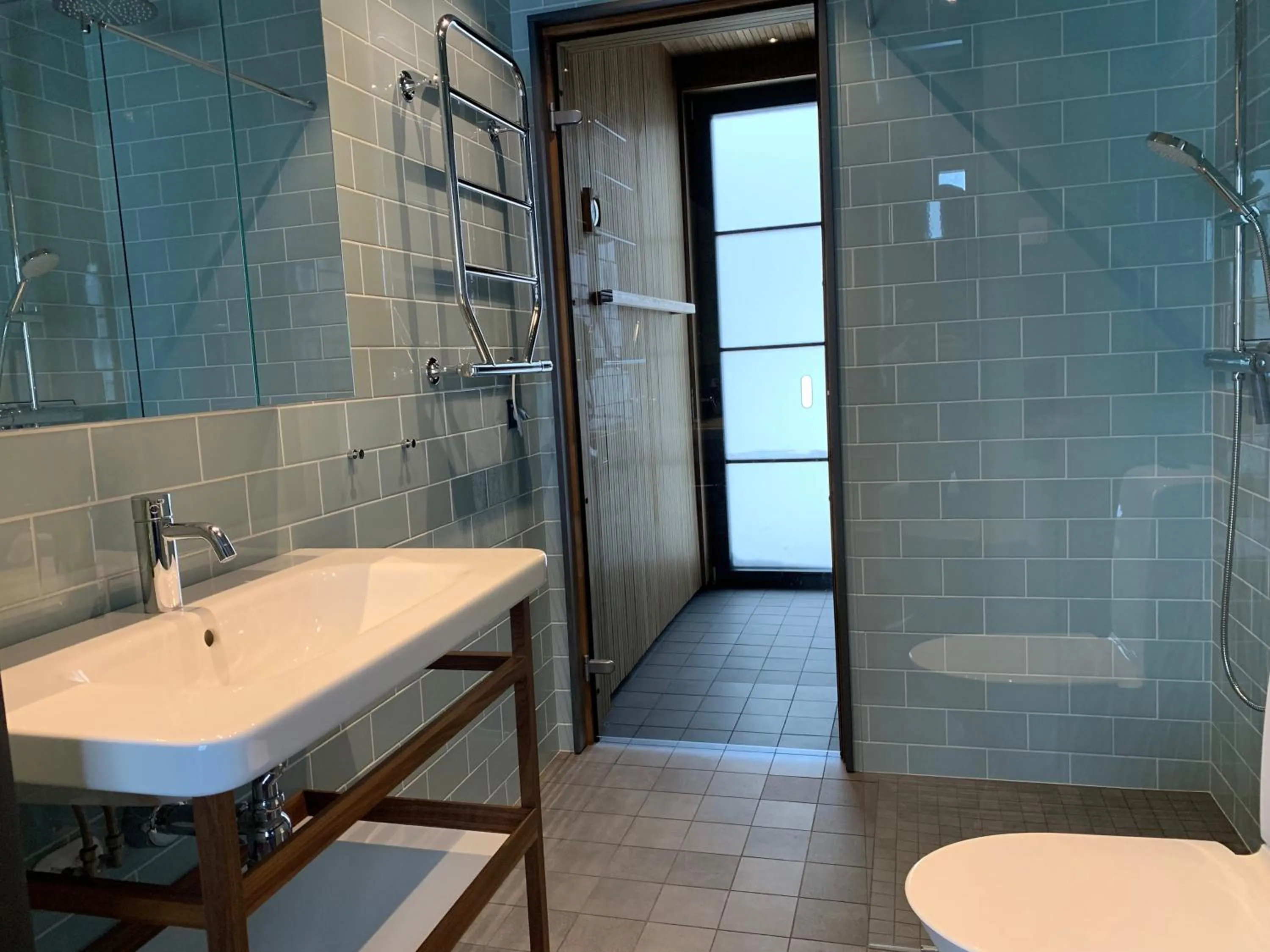 Shower in Mountain Lodge