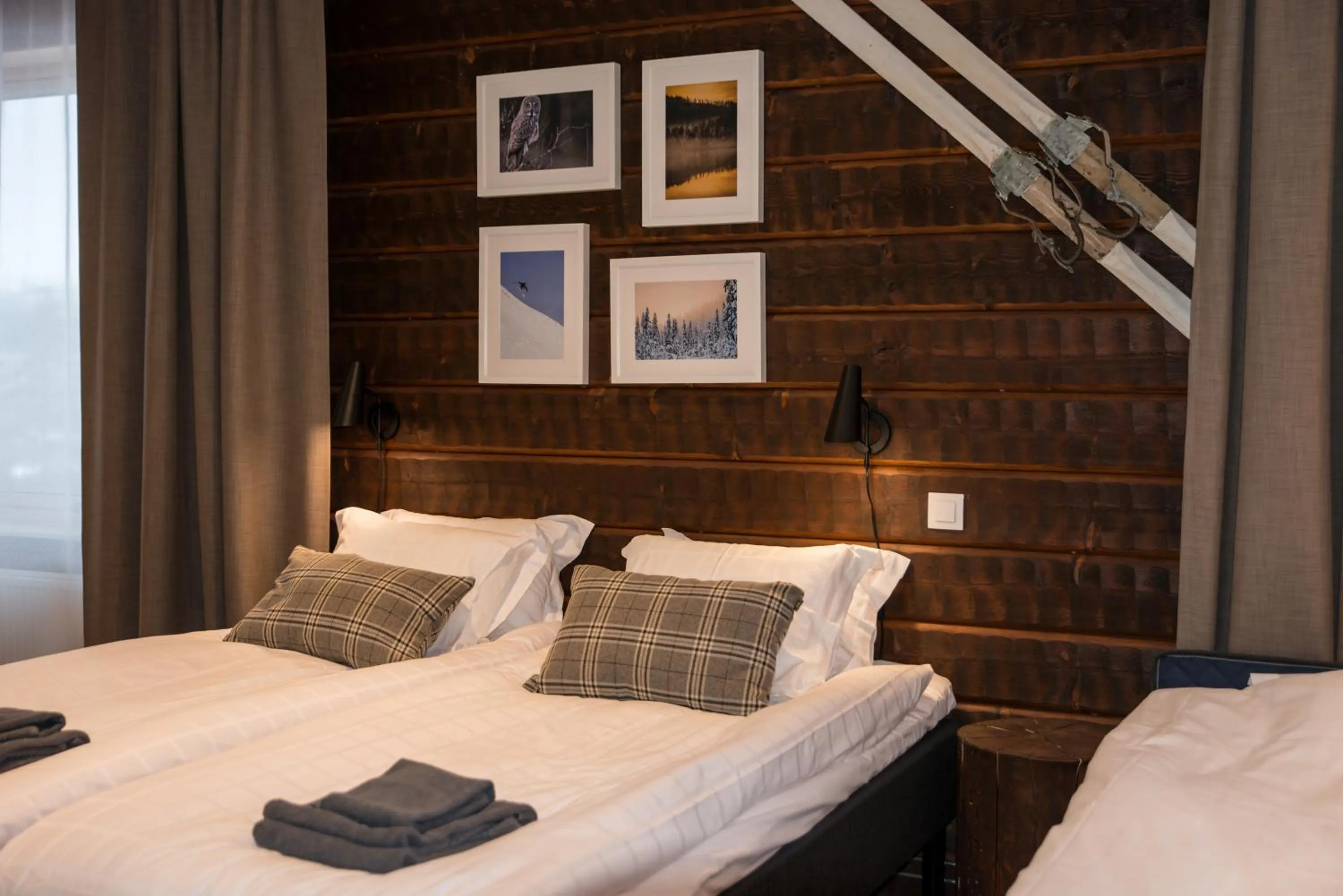 Bed in Mountain Lodge