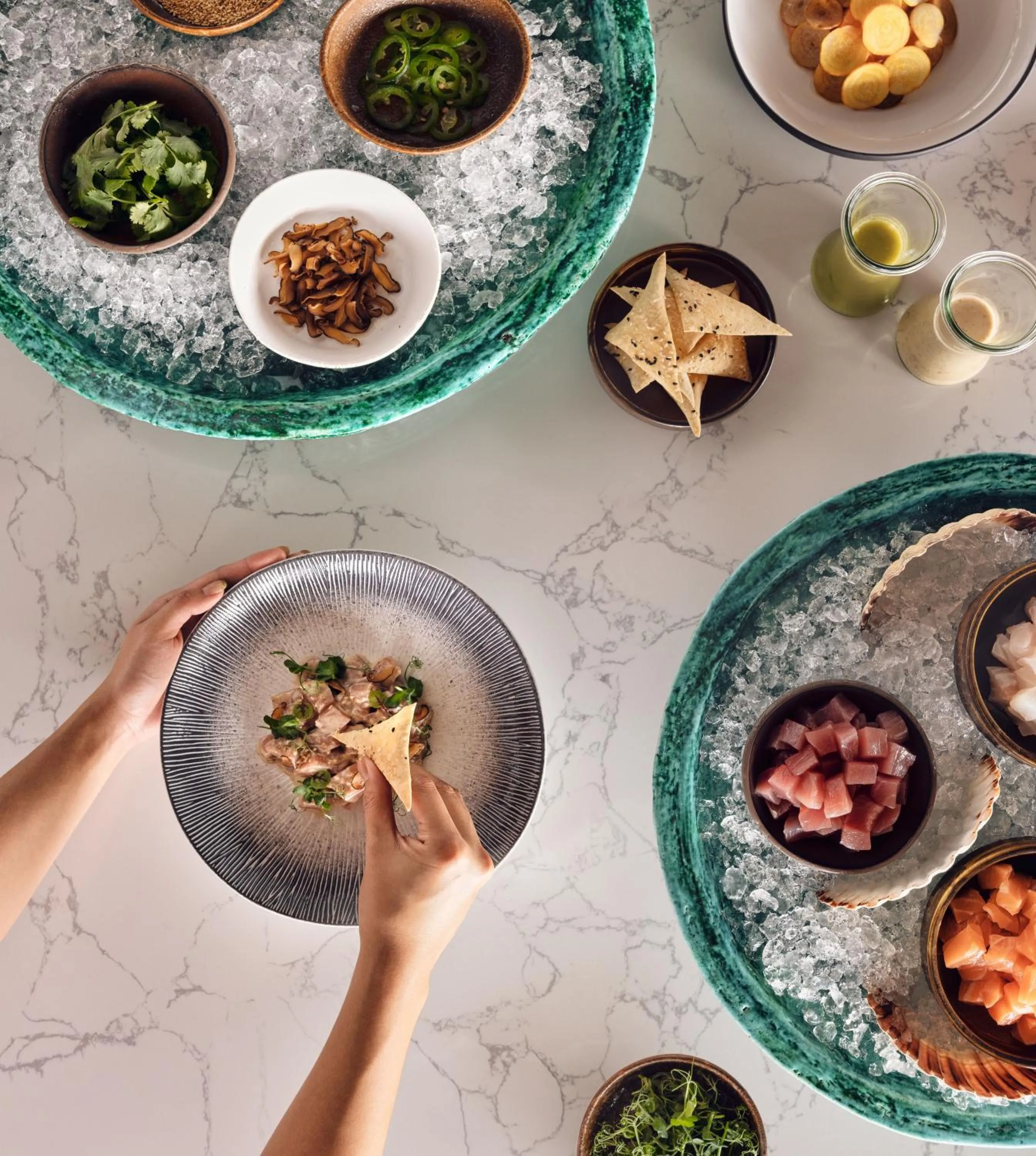 Food and drinks in Jumeirah Olhahali Island Maldives