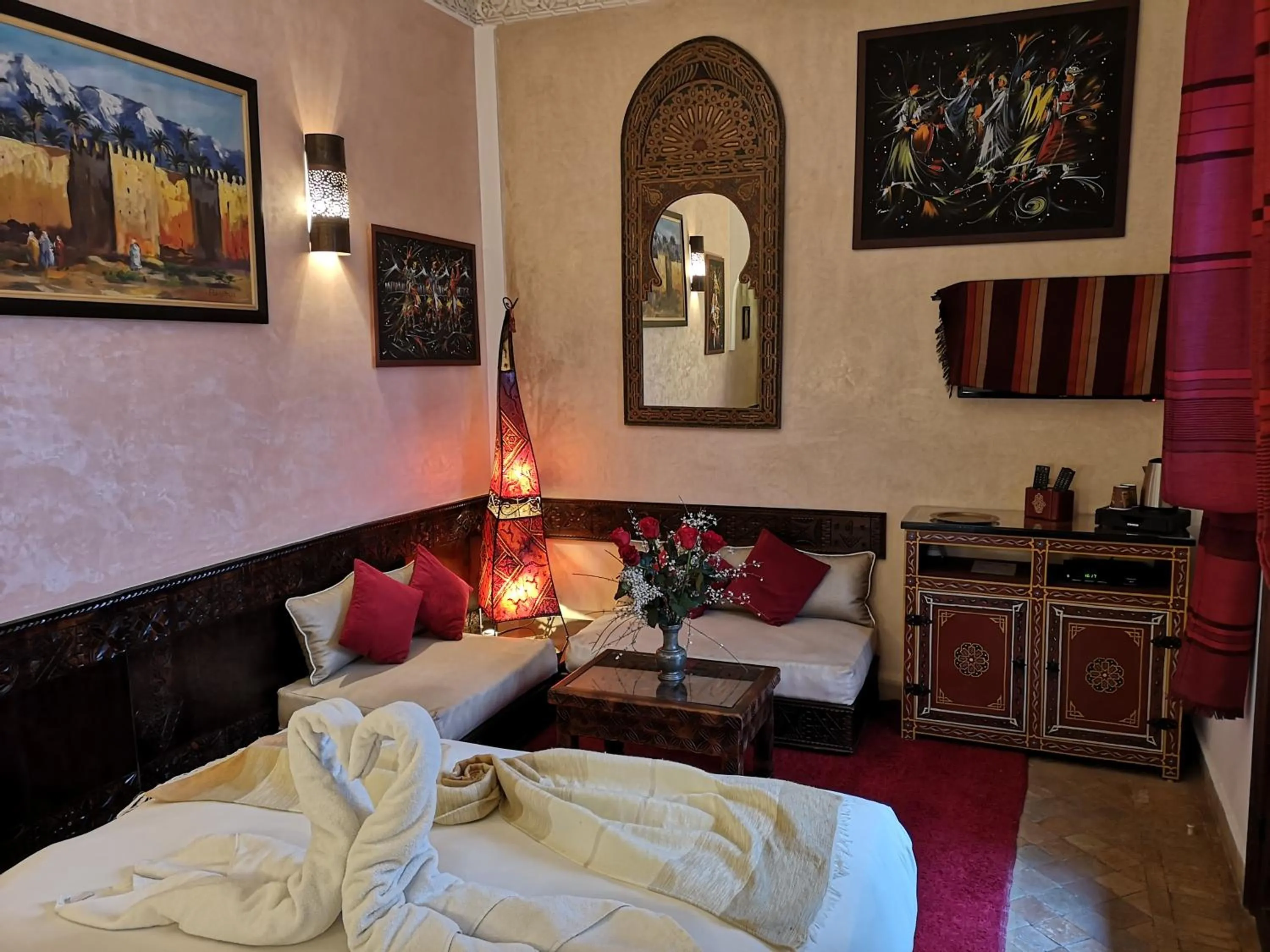 Living room in Riad Charme d'Orient Adults Only