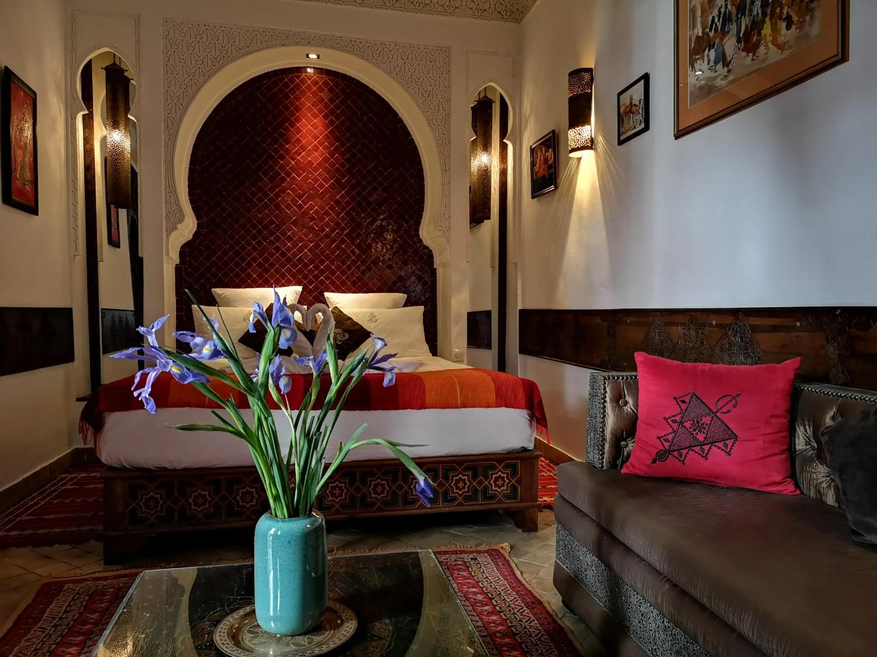 Bedroom in Riad Charme d'Orient Adults Only