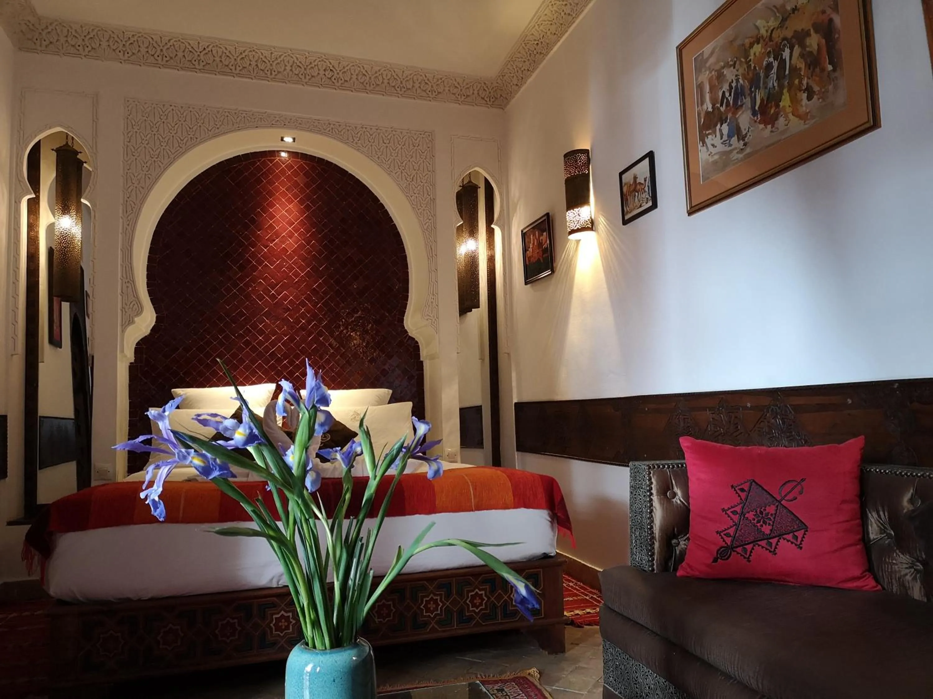 Bedroom in Riad Charme d'Orient Adults Only