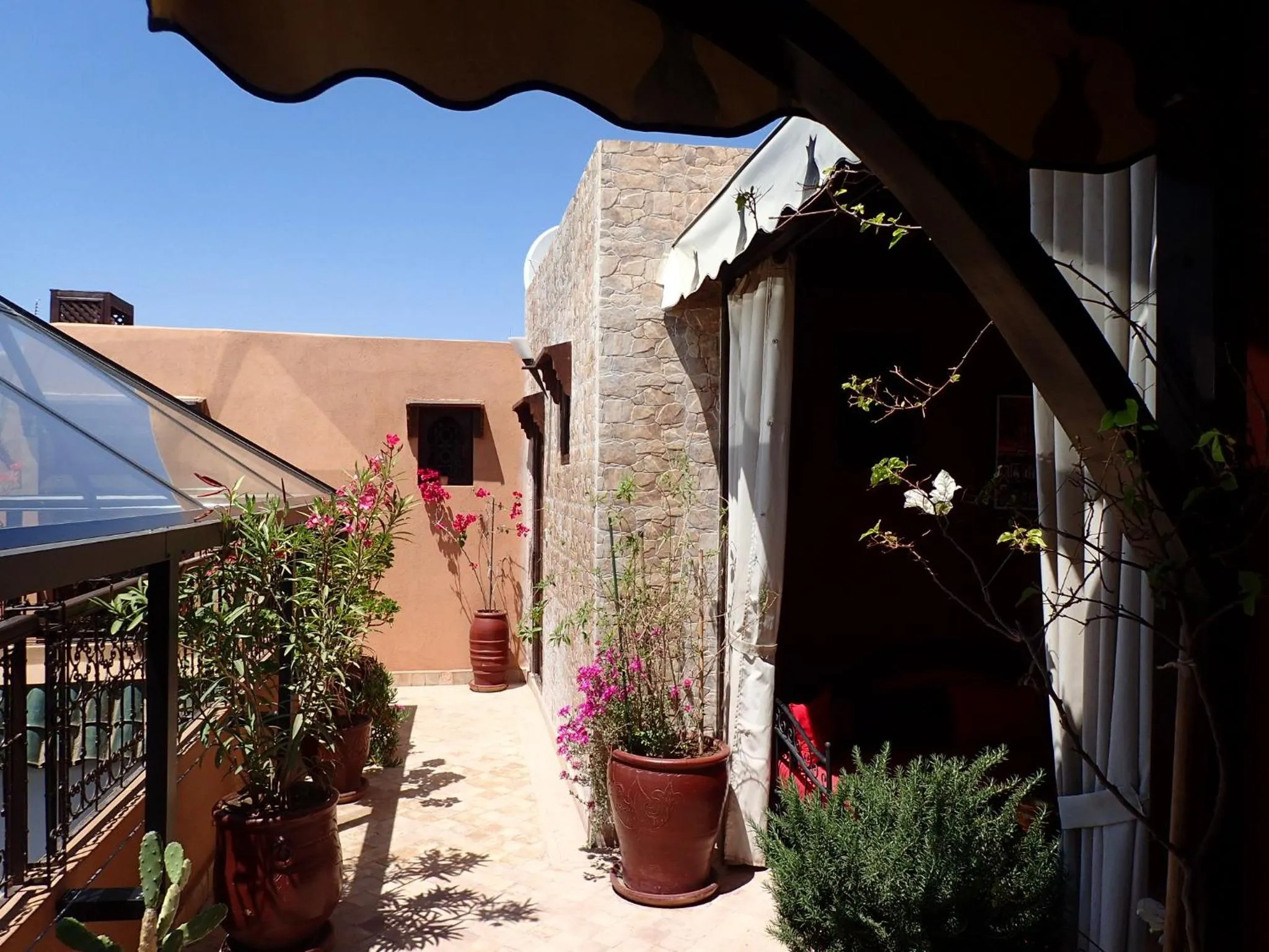 Balcony/Terrace in Riad Charme d'Orient Adults Only