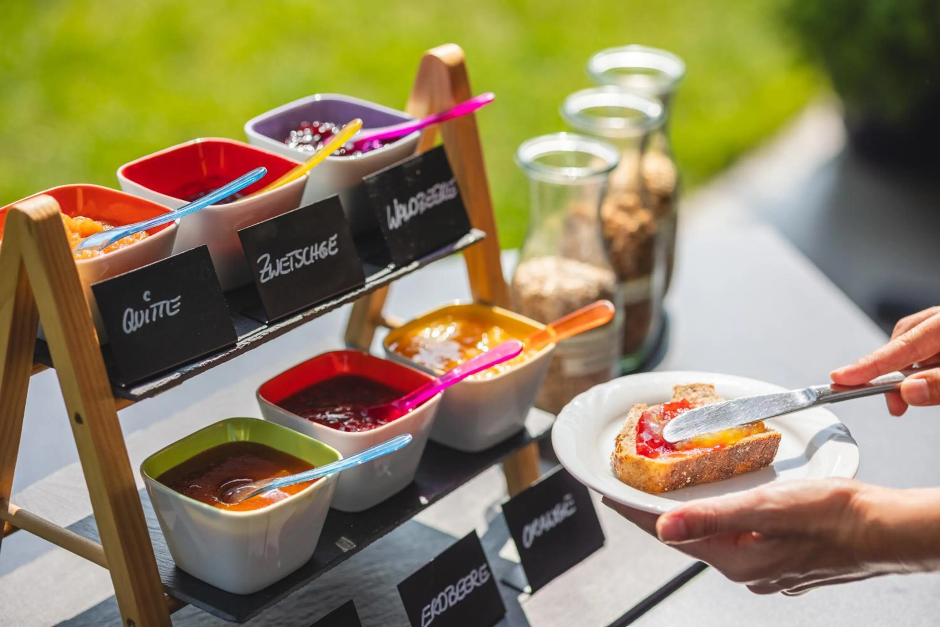 Buffet breakfast in Charme Hotel Barbatè