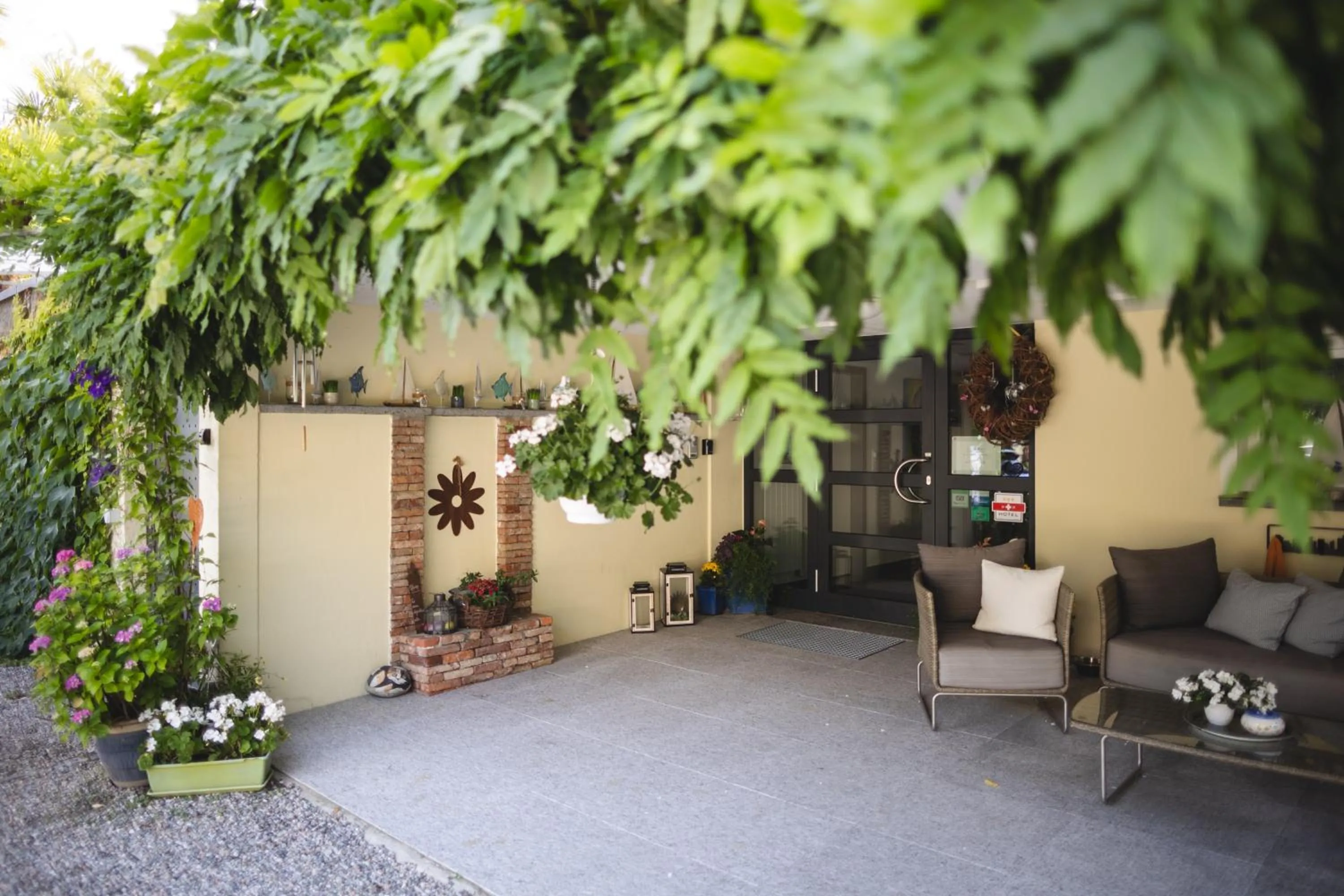 Patio in Charme Hotel Barbatè