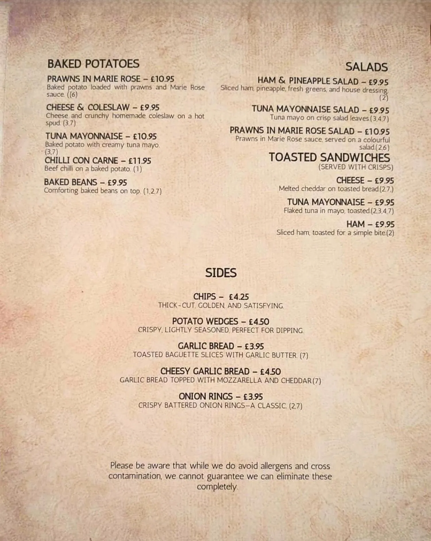 Restaurant/places to eat in The George Inn