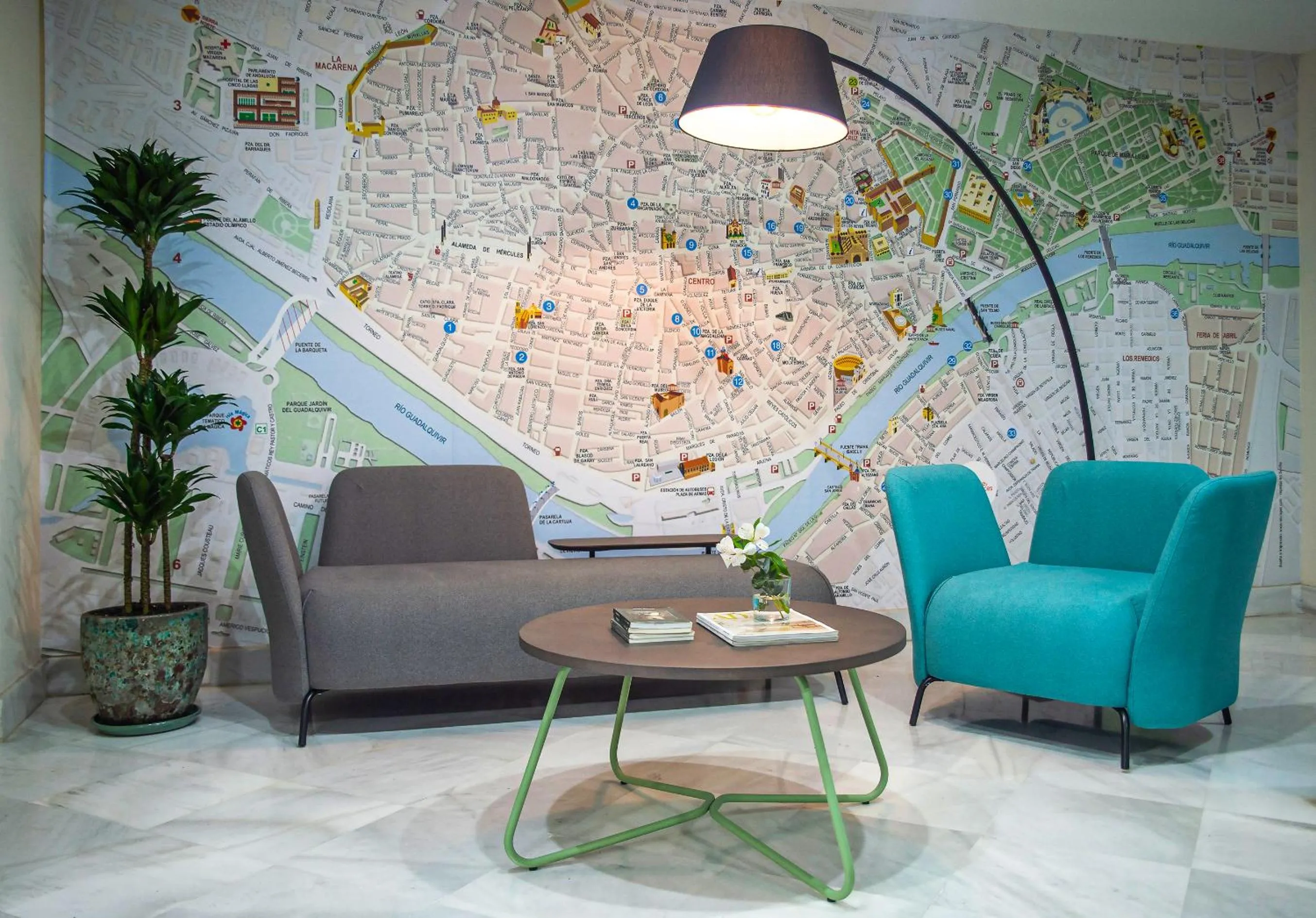 Lobby or reception in Pierre & Vacances Sevilla