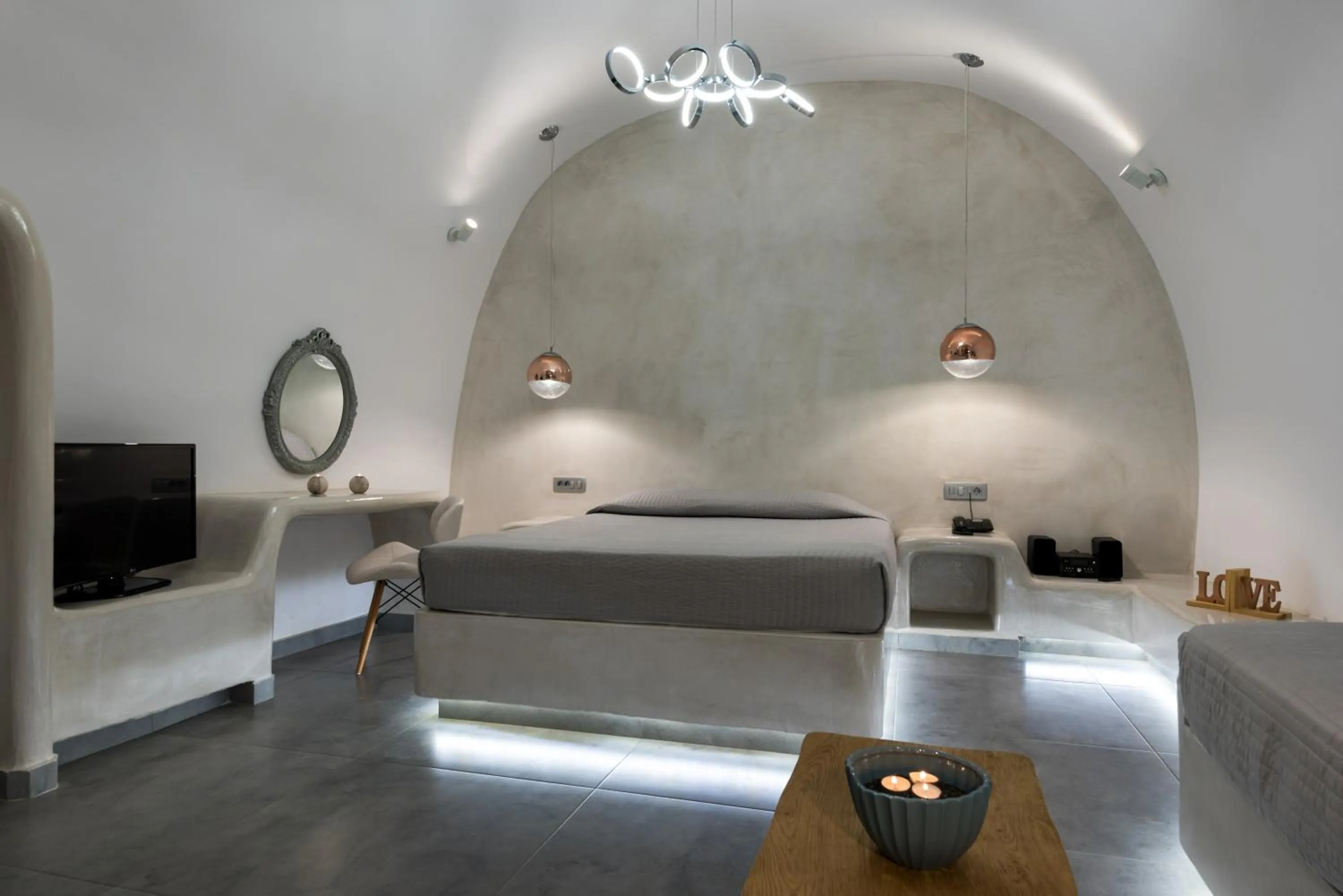 Bedroom, Bed in Nefeli Homes - Adults Only