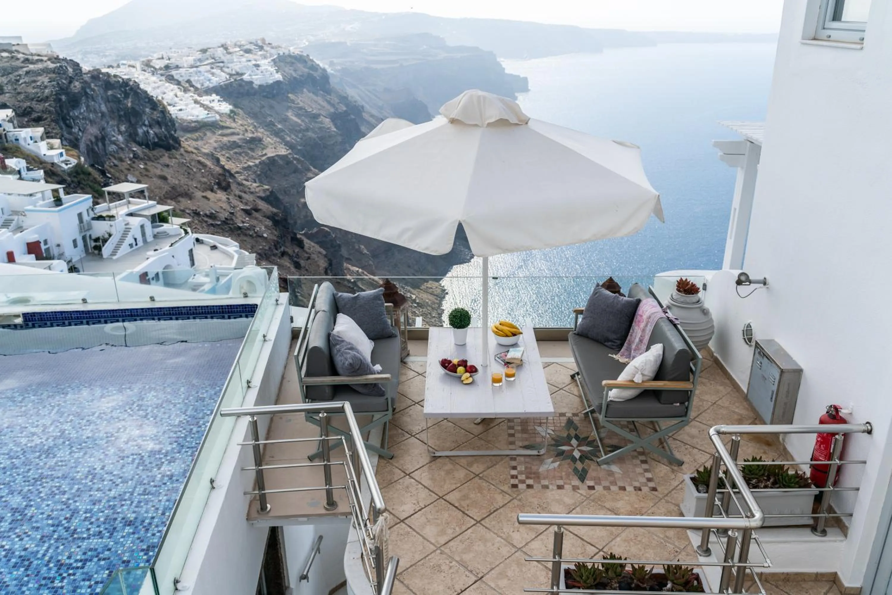 Patio in Nefeli Homes - Adults Only