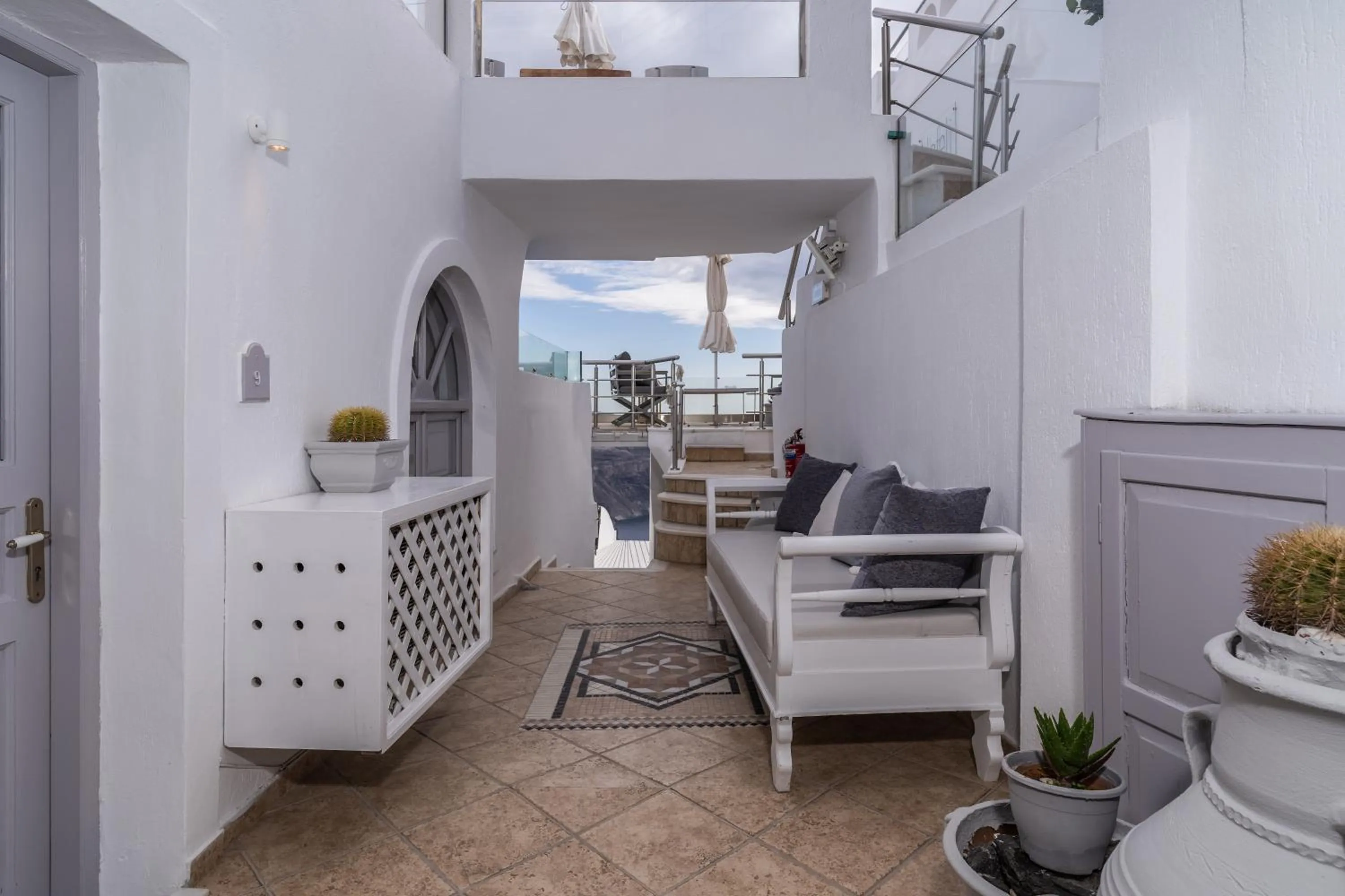 Patio in Nefeli Homes - Adults Only