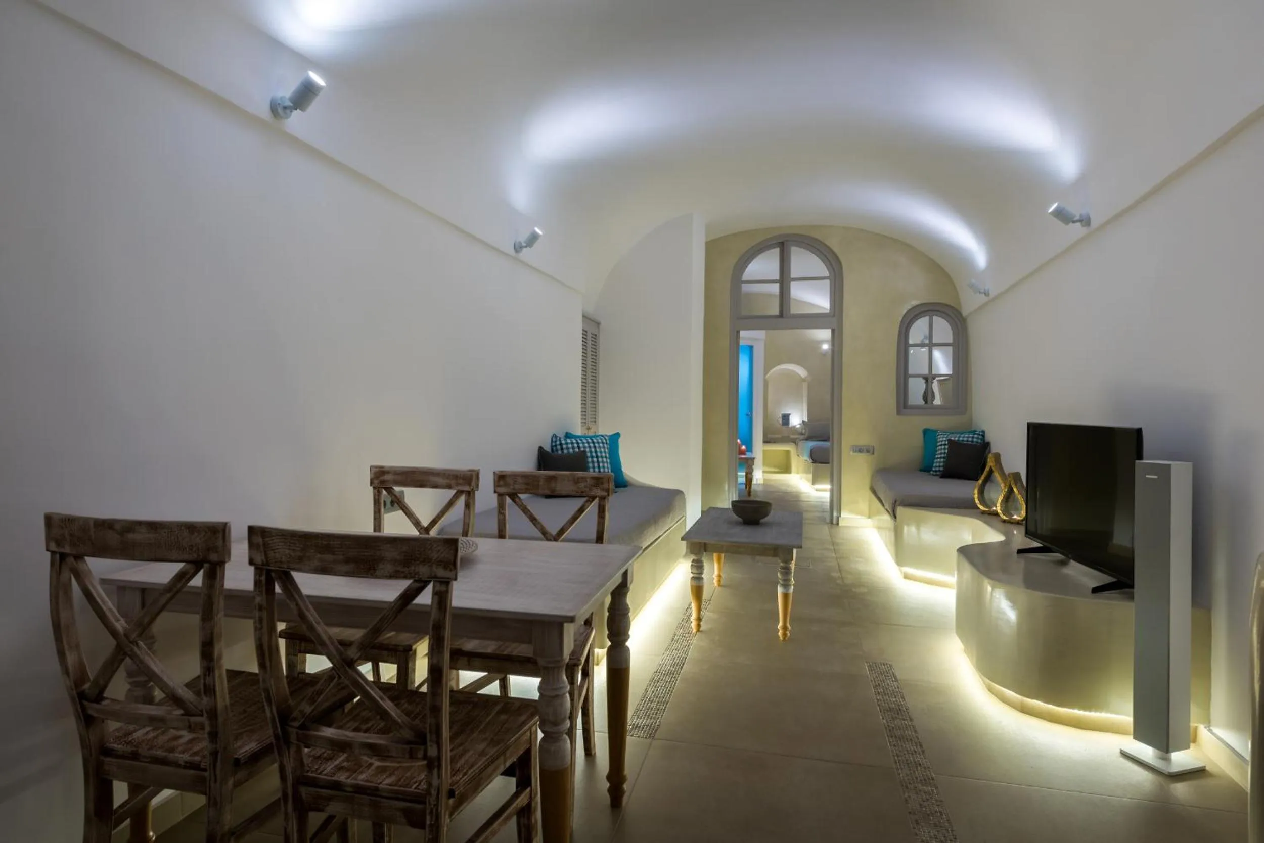 Living room in Nefeli Homes - Adults Only