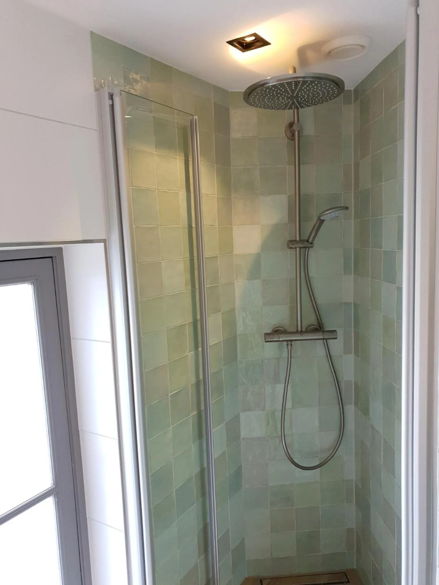 Shower in Canal view suite